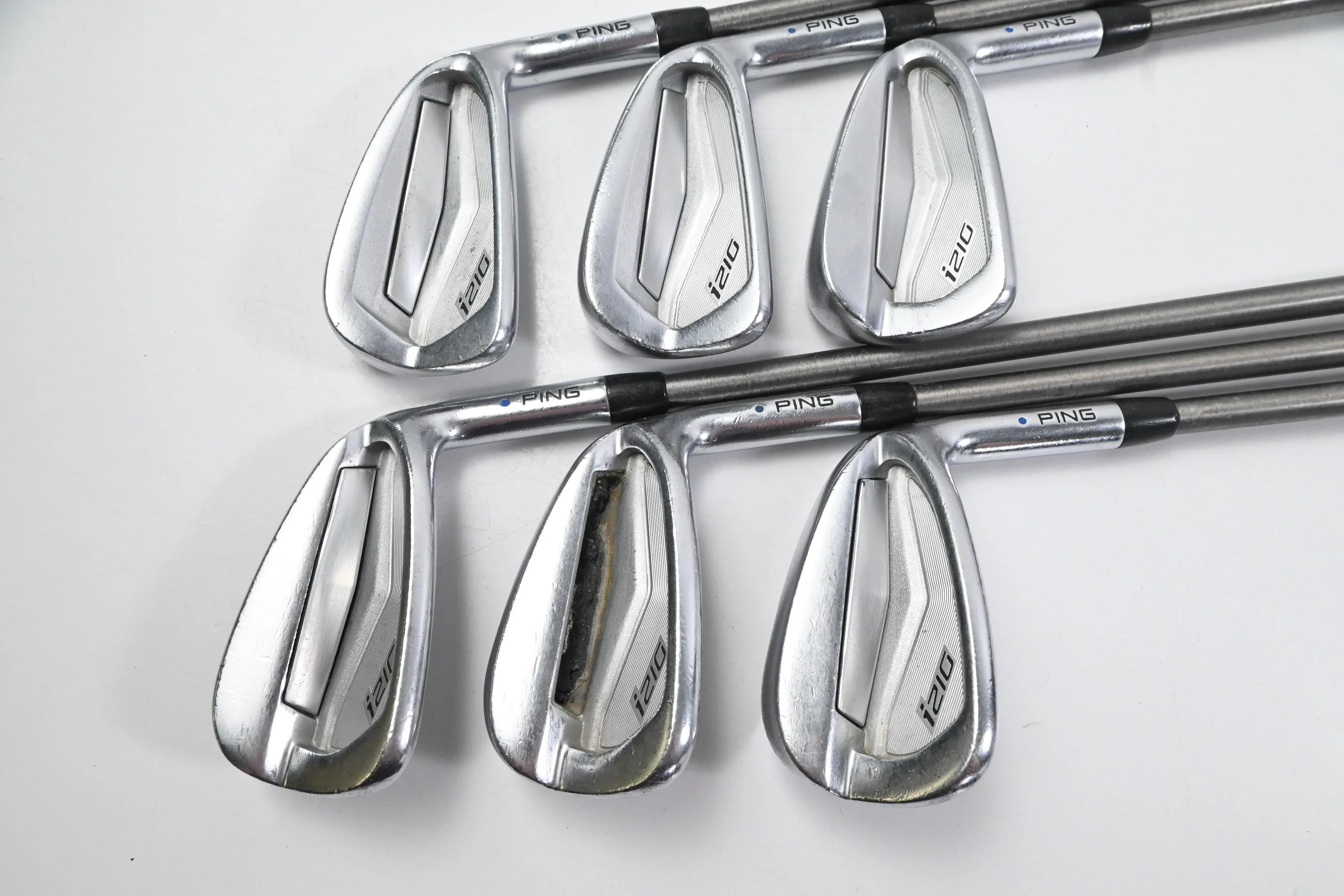 Ping i210 Irons / 5-PW / Blue Dot / Regular Flex Aerotech SteelFiber I70 CW - Image 2