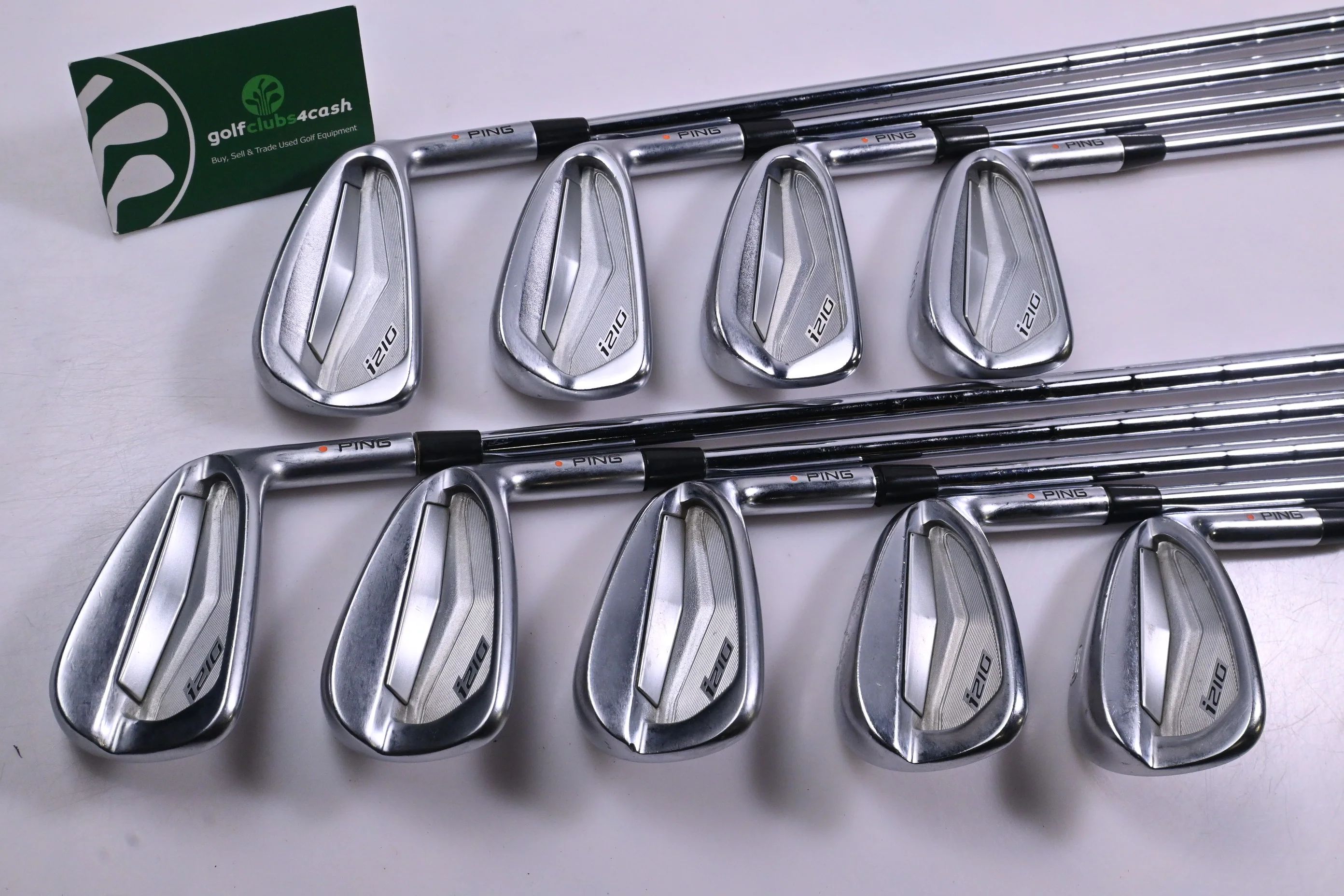 Ping i210 Irons / 3-PW+GW / Orange Dot / X-Flex KBS Tour 130 Shafts - Image 2