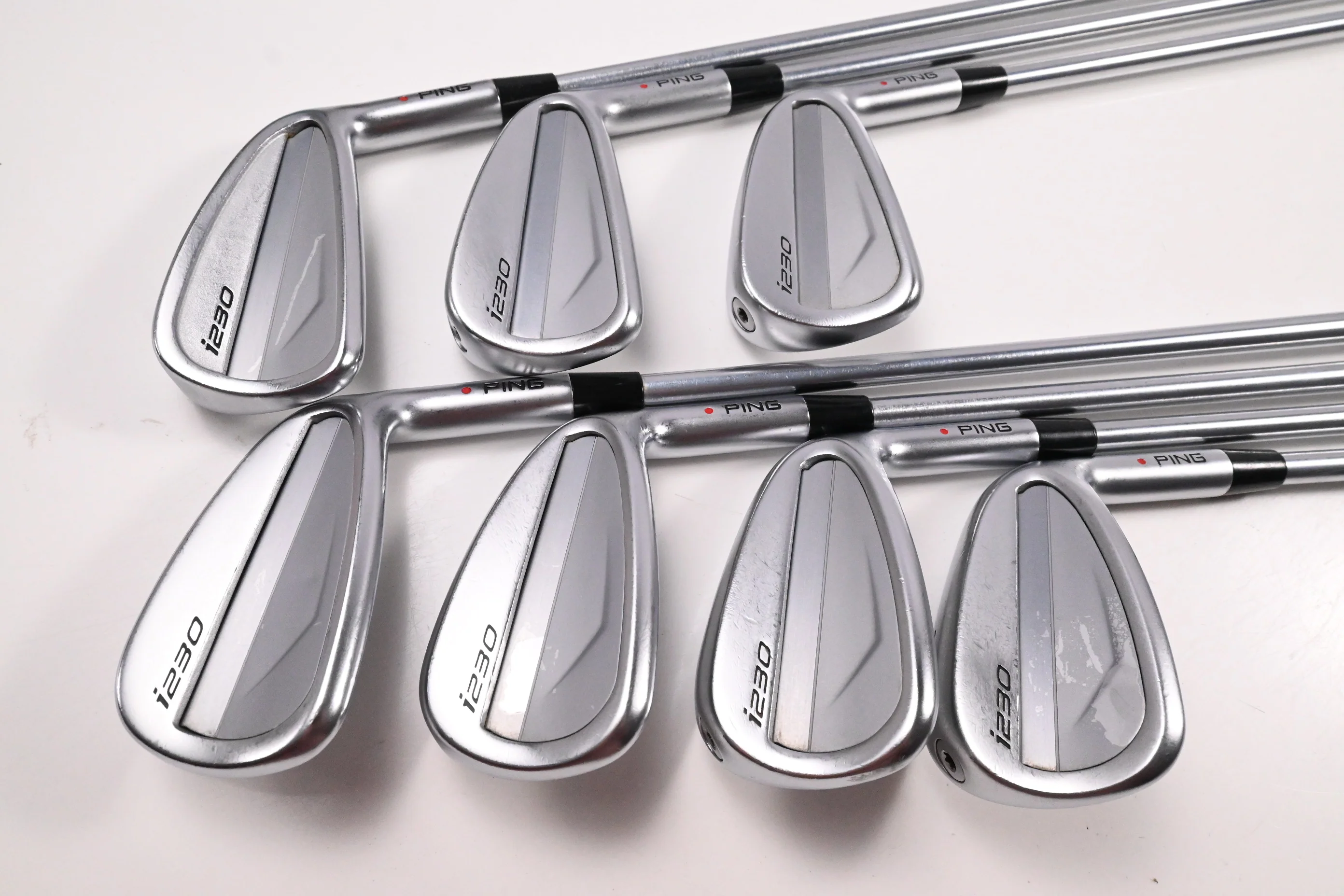 Ping i230 Irons / 5-PW+UW / Red Dot / Regular Flex Project X IO 105 Shafts - Image 2