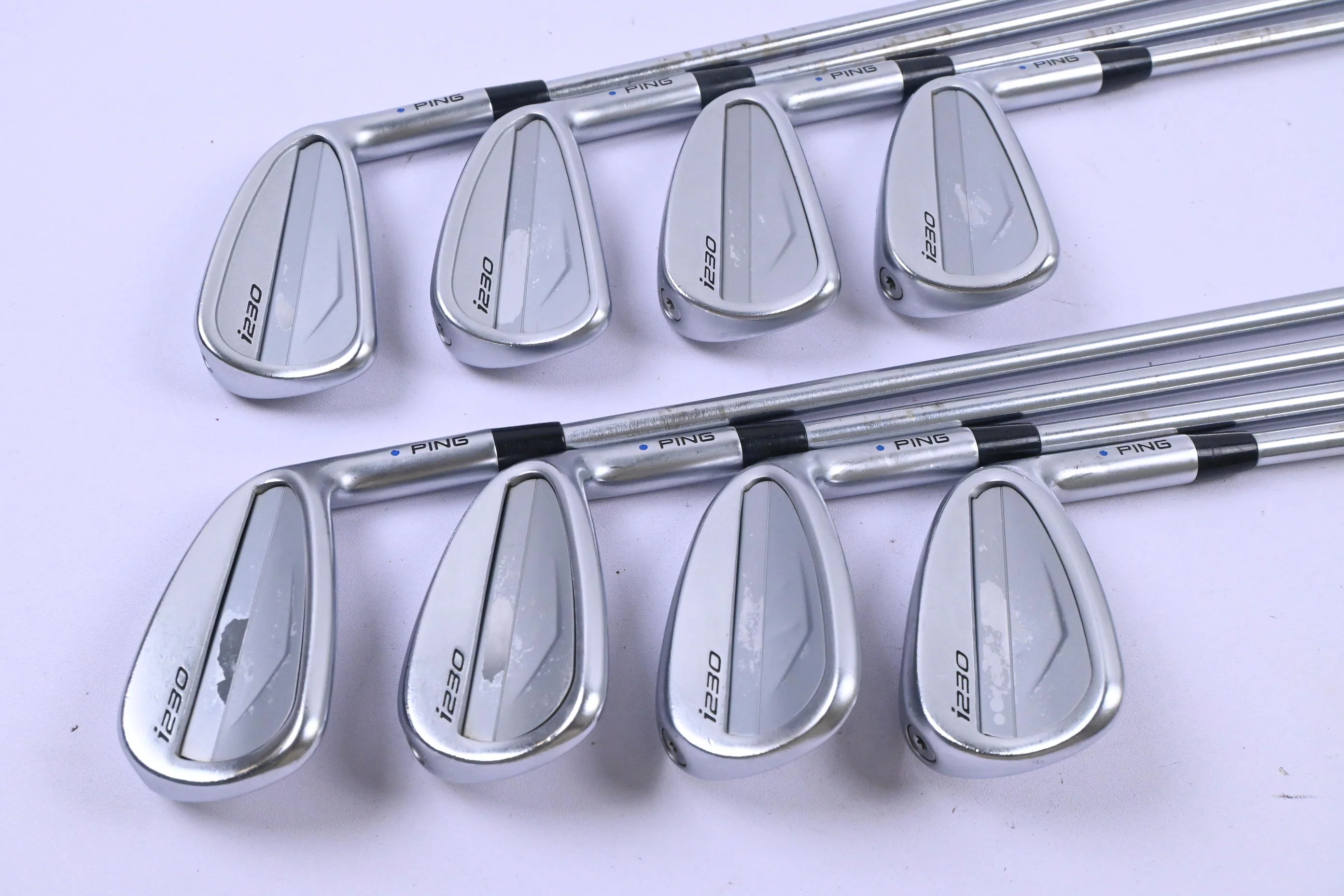 Ping i230 Irons / 4-PW+GW / Blue Dot / Regular Flex Project X IO 105 Shafts - Image 2