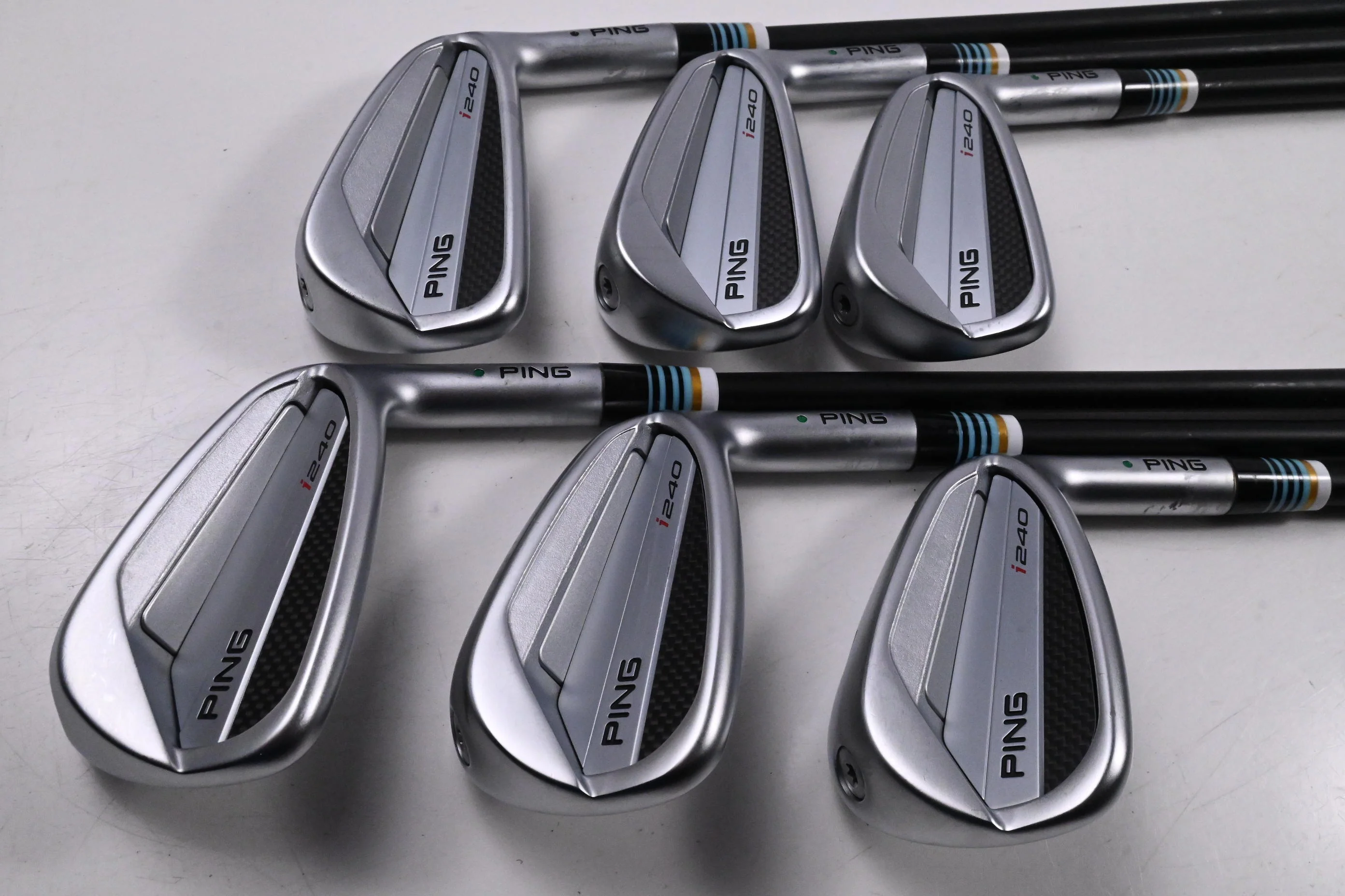 Ping I240 Irons / 5-PW / Green Dot / Stiff Flex Project X Catalyst 80 Shafts - Image 2