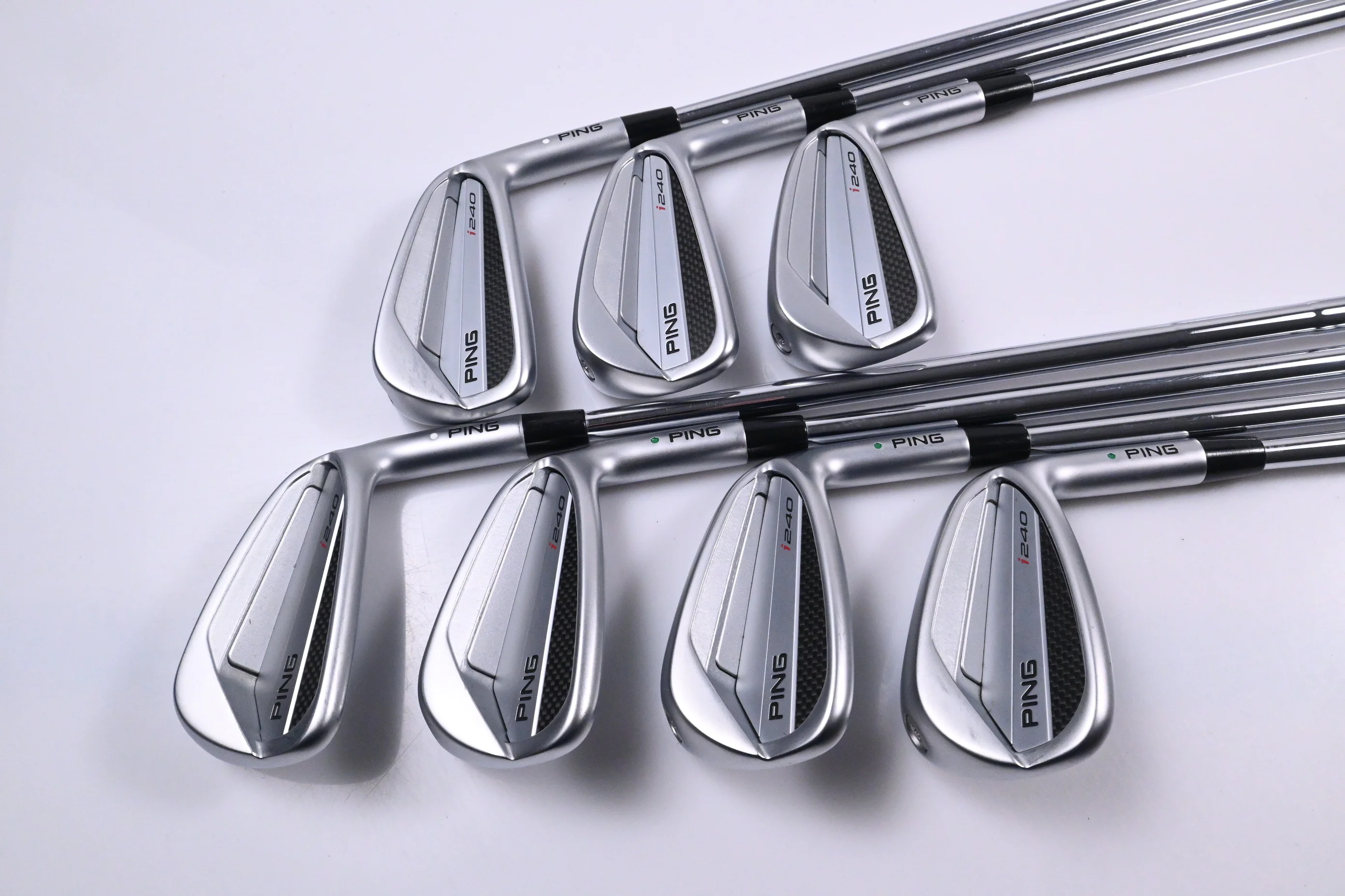 Ping I240 Irons / 4-PW / White Dot / Stiff Flex Dynamic Gold 120 S300 Shafts - Image 2