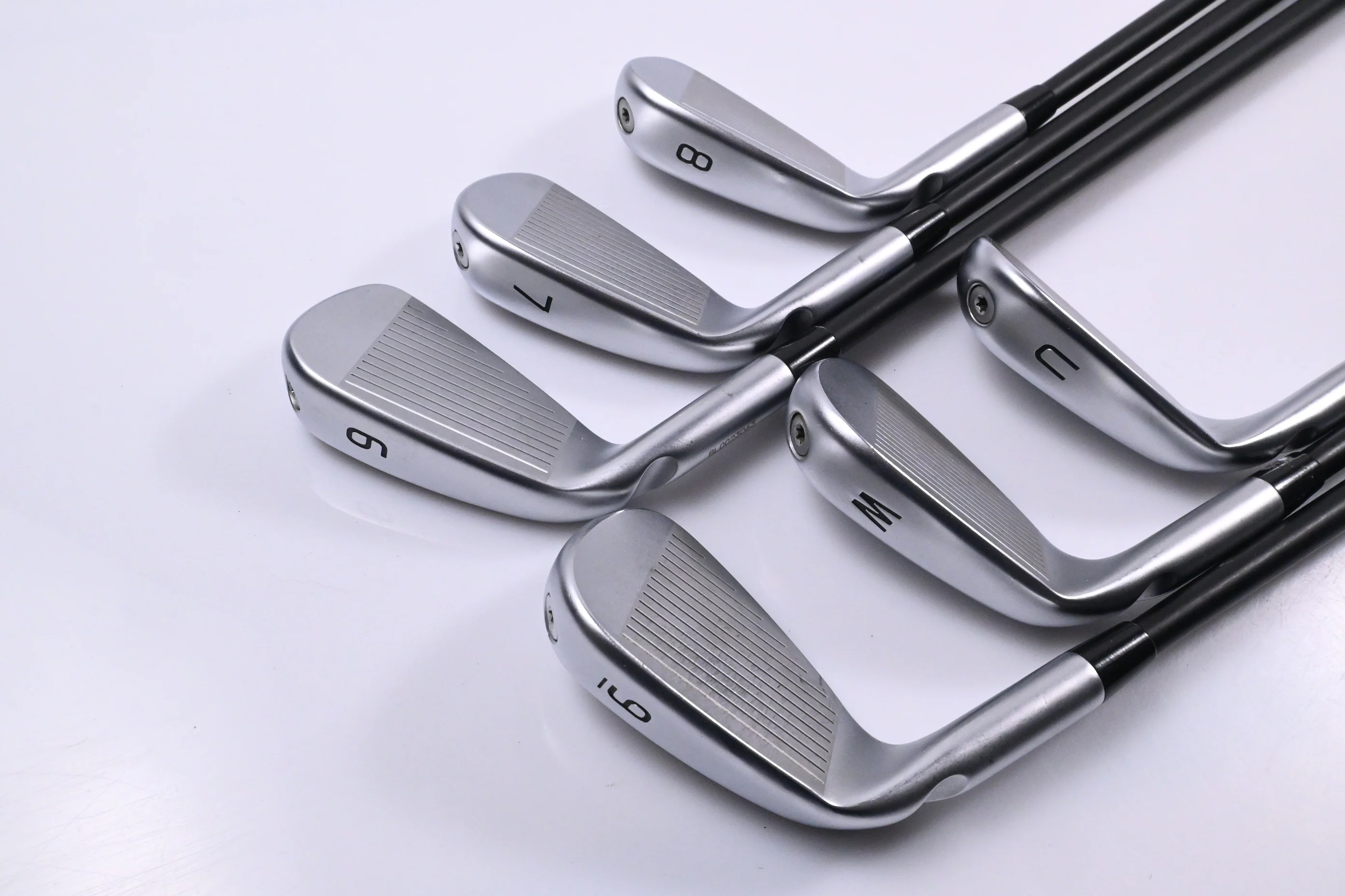 Ping I240 Irons / 6-PW+UW / Black Dot / Stiff Flex Ping Alta CB Blue AWT Shafts - Image 4
