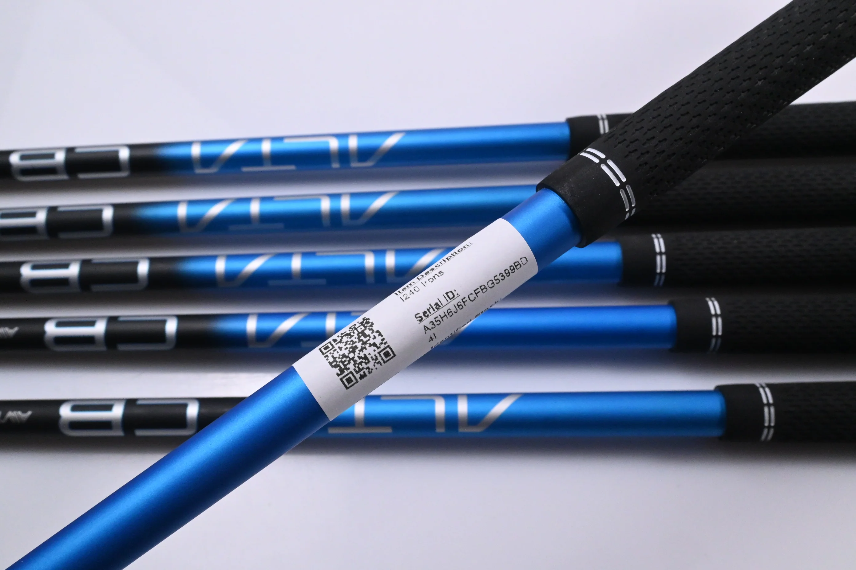Ping I240 Irons / 6-PW+UW / Black Dot / Stiff Flex Ping Alta CB Blue AWT Shafts - Image 6