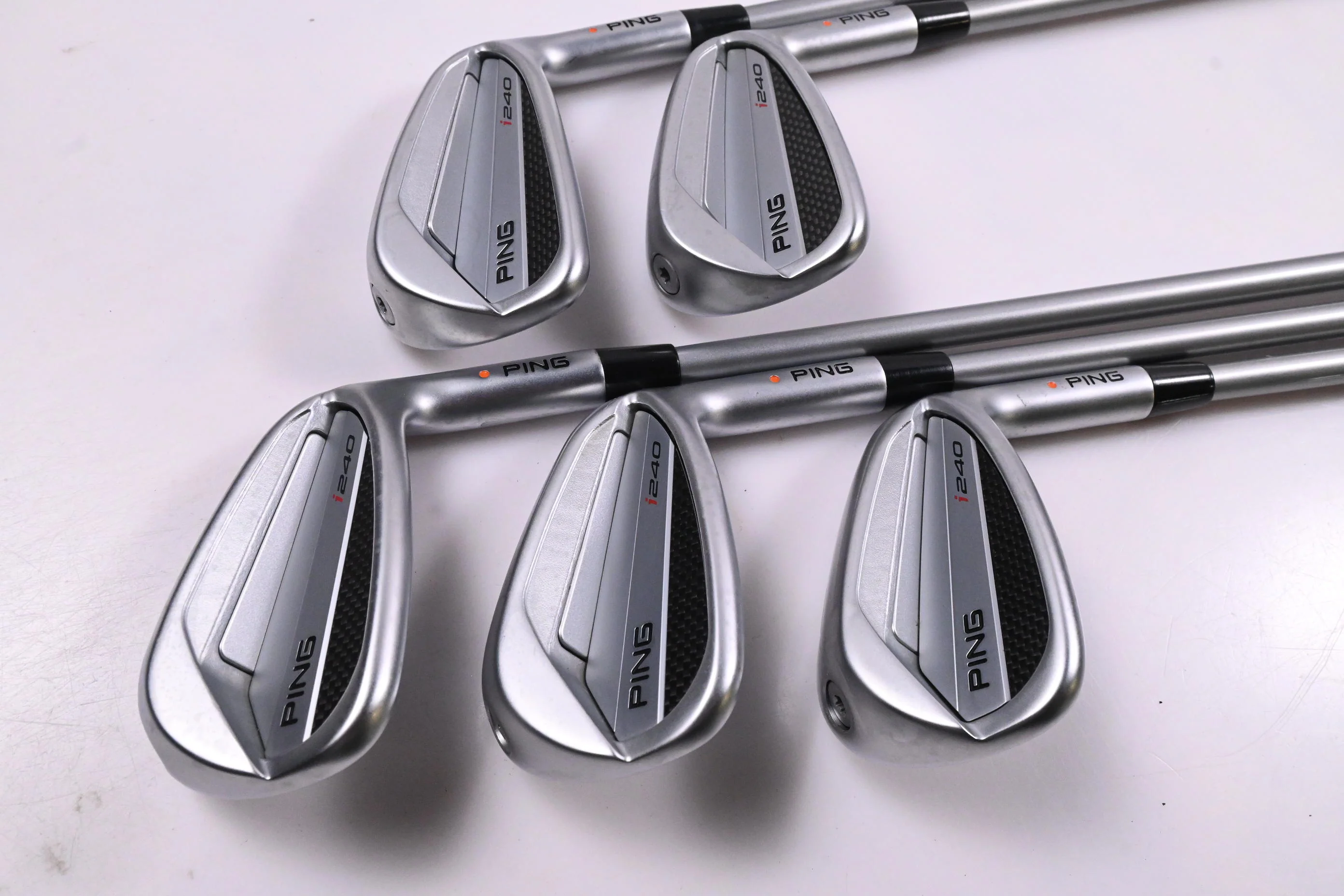 Ping I240 Irons / 7-PW+GW / Orange Dot / Senior Flex Ping Alta Quick 45 Shafts - Image 2