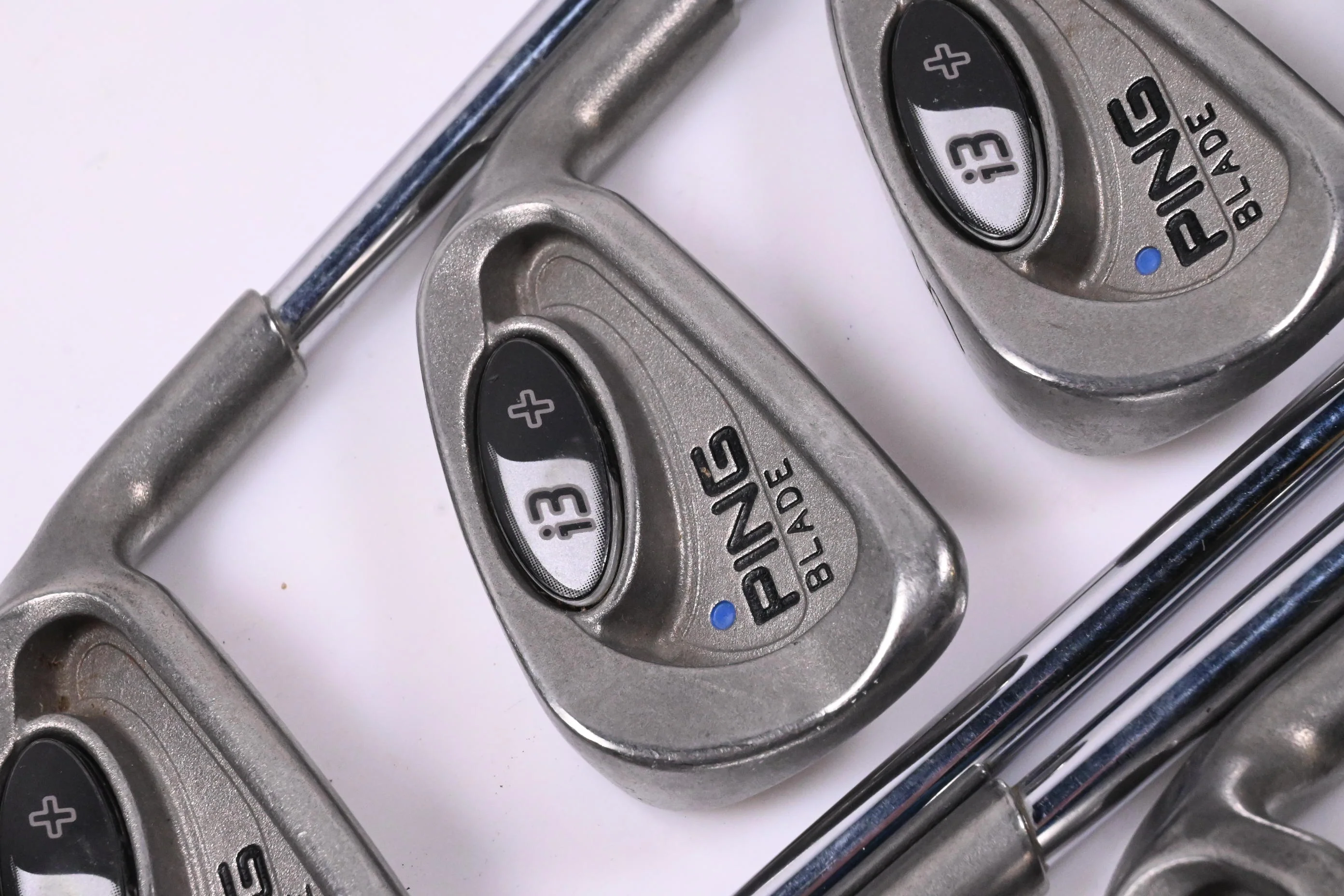 Ping i3+ Irons / 3-PW+SW / Blue Dot / Stiff Flex Ping Z-Z 65 Shafts