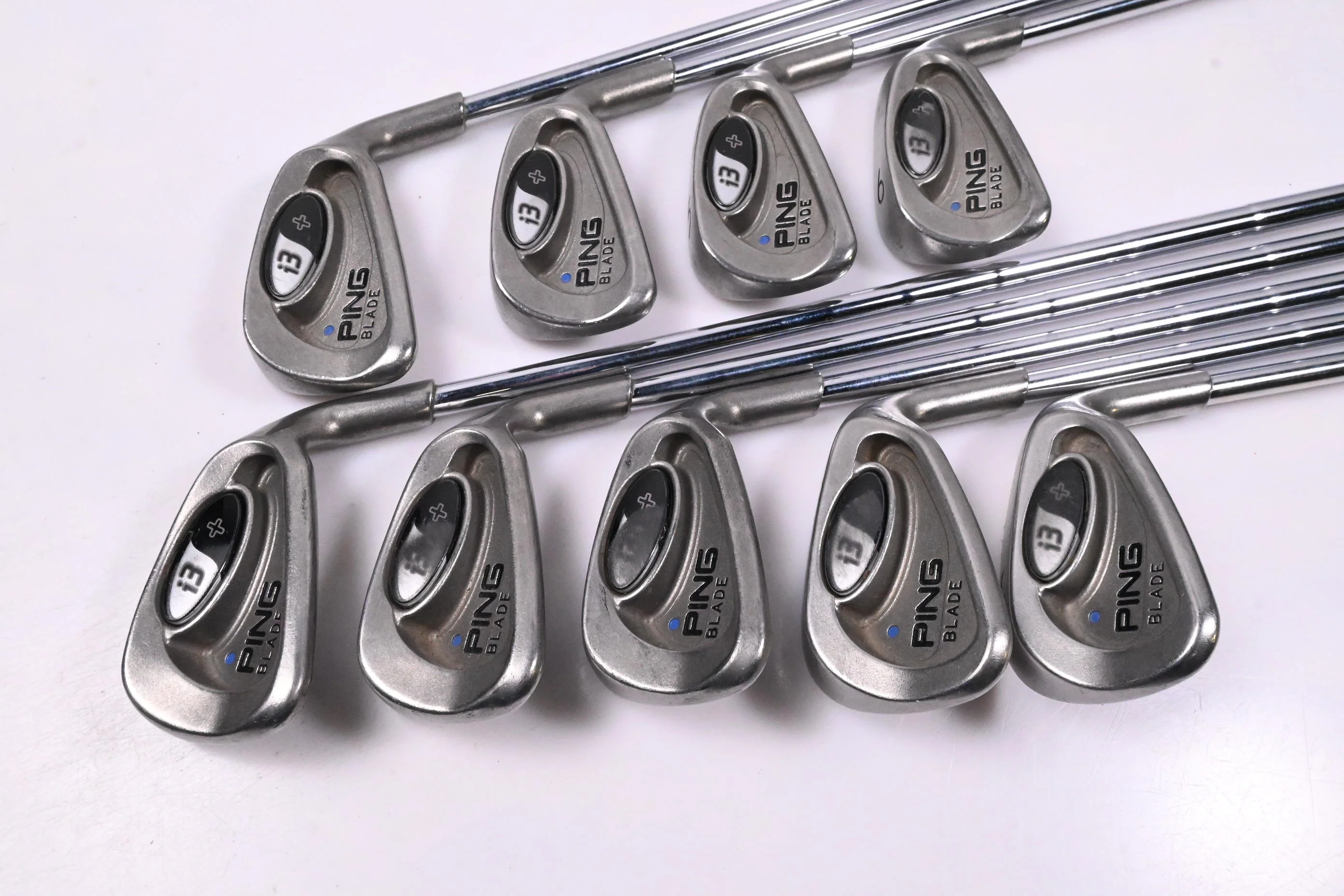 Ping i3+ Irons / 3-PW+SW / Blue Dot / Stiff Flex Ping Z-Z 65 Shafts - Image 2
