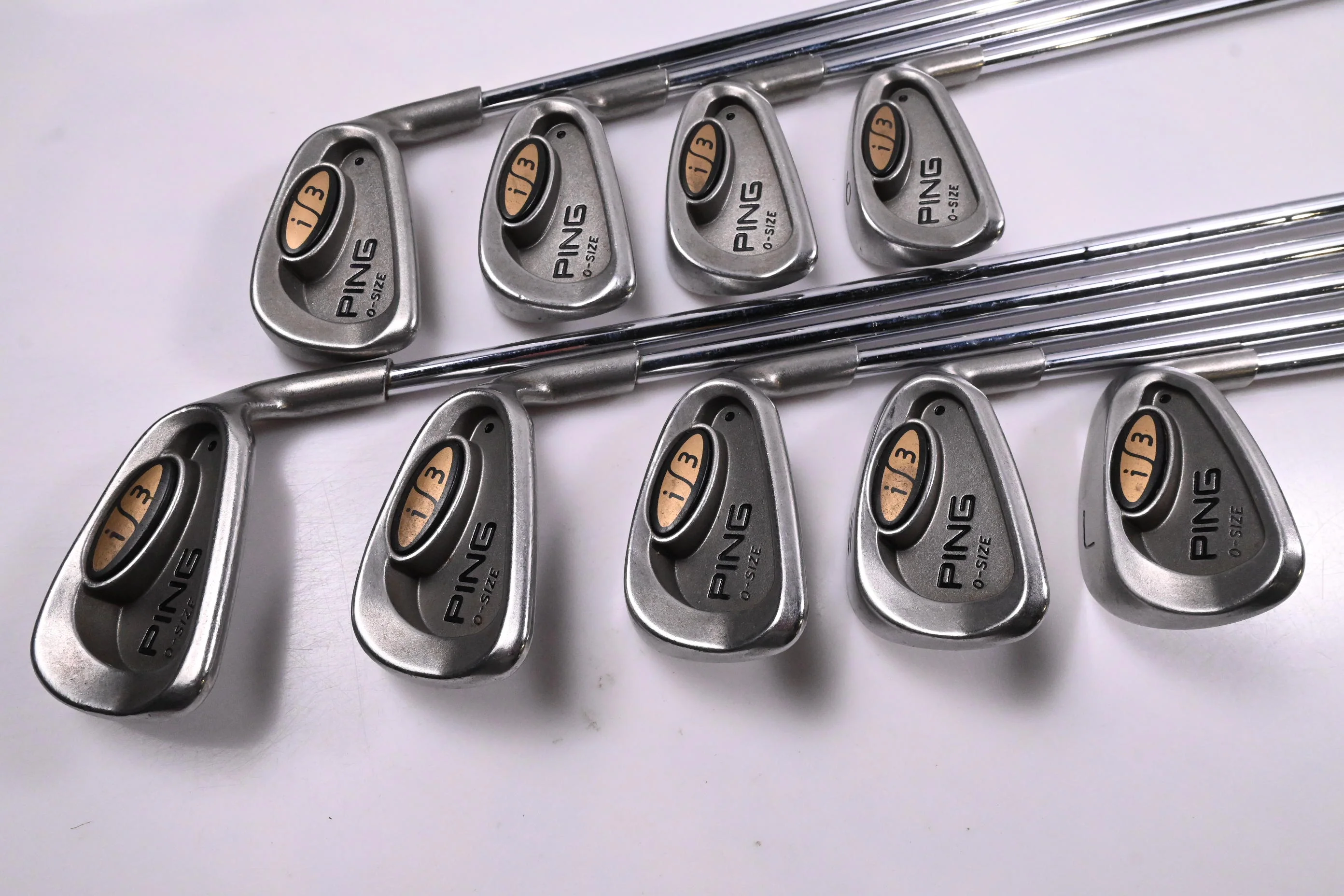 Ping i3 O-Size Irons / 3-PW+LW / Black Dot / Stiff Flex Ping JZ Shafts - Image 2