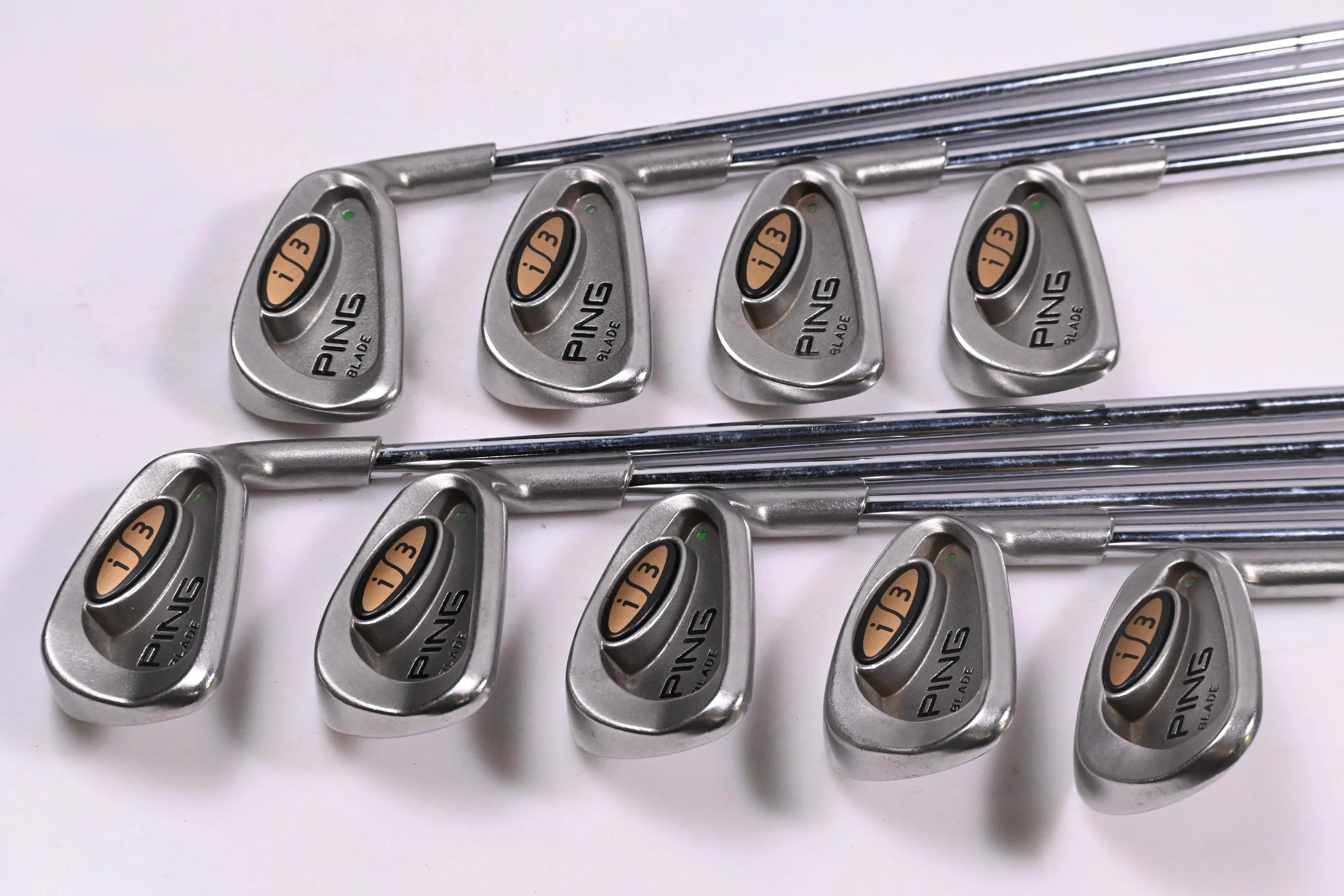 Ping i3 Irons / 3-PW+SW / Green Dot / Stiff Flex Ping JZ Shafts - Image 2