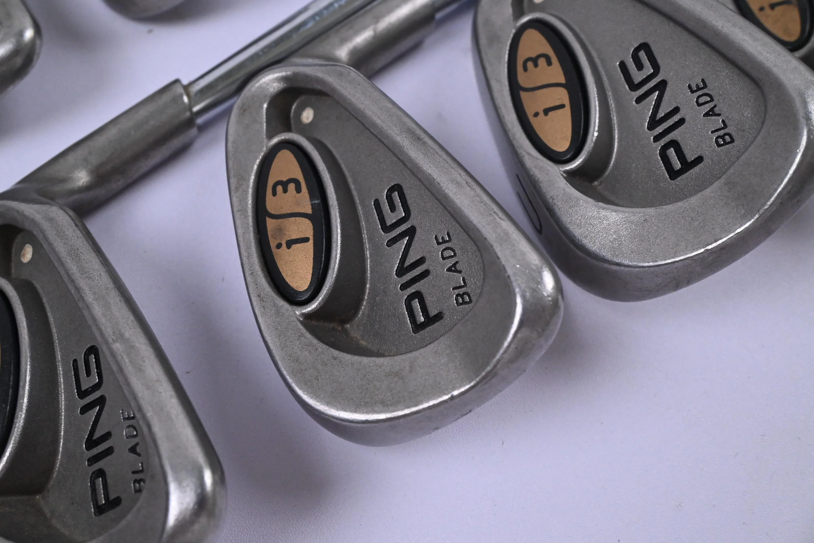 Ping i3 Irons / 4-PW+GW / White Dot / Stiff Flex Ping Cushin JZ Shafts