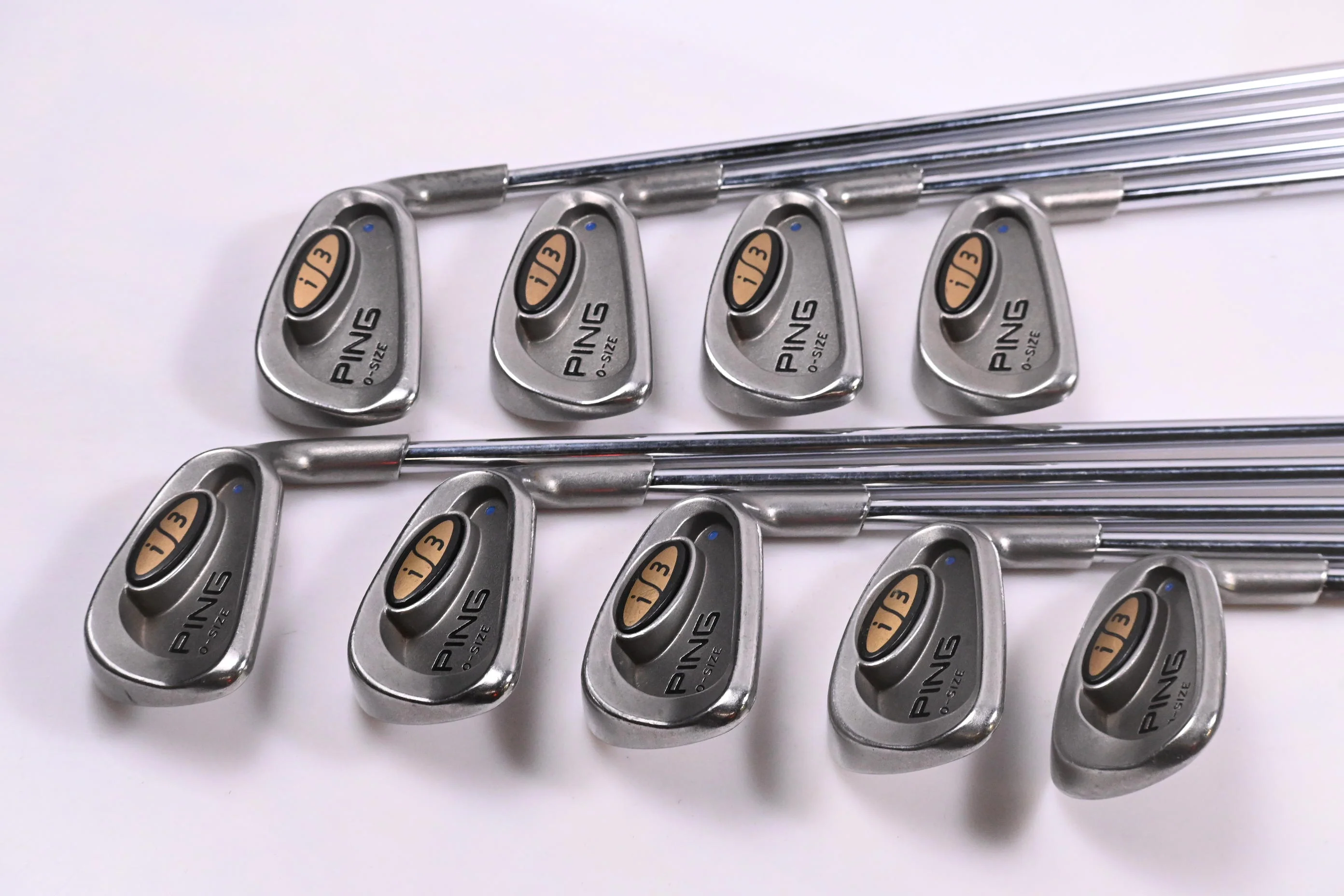 Ping i3 Irons / 3-PW+SW / Blue Dot / Regular Flex Ping JZ Shafts - Image 2