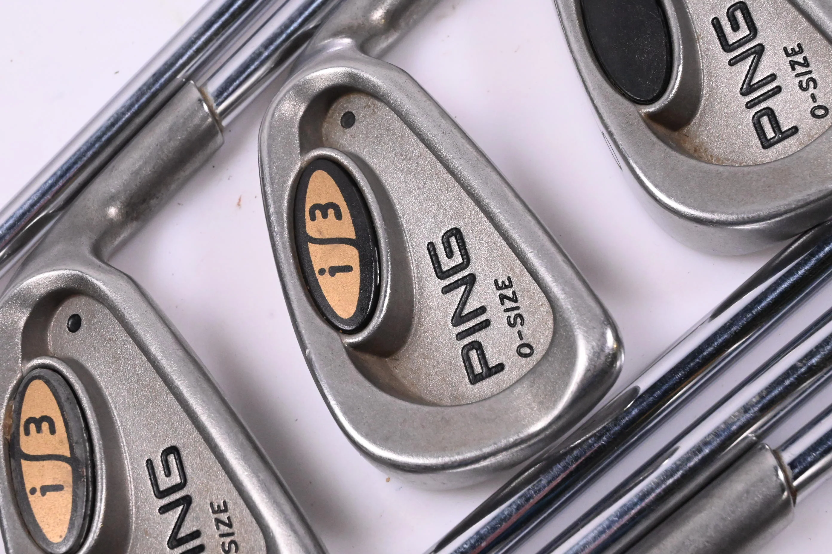 Ping i3 O-Size Irons / 3-PW / Black Dot / Stiff Flex Ping JZ Shafts