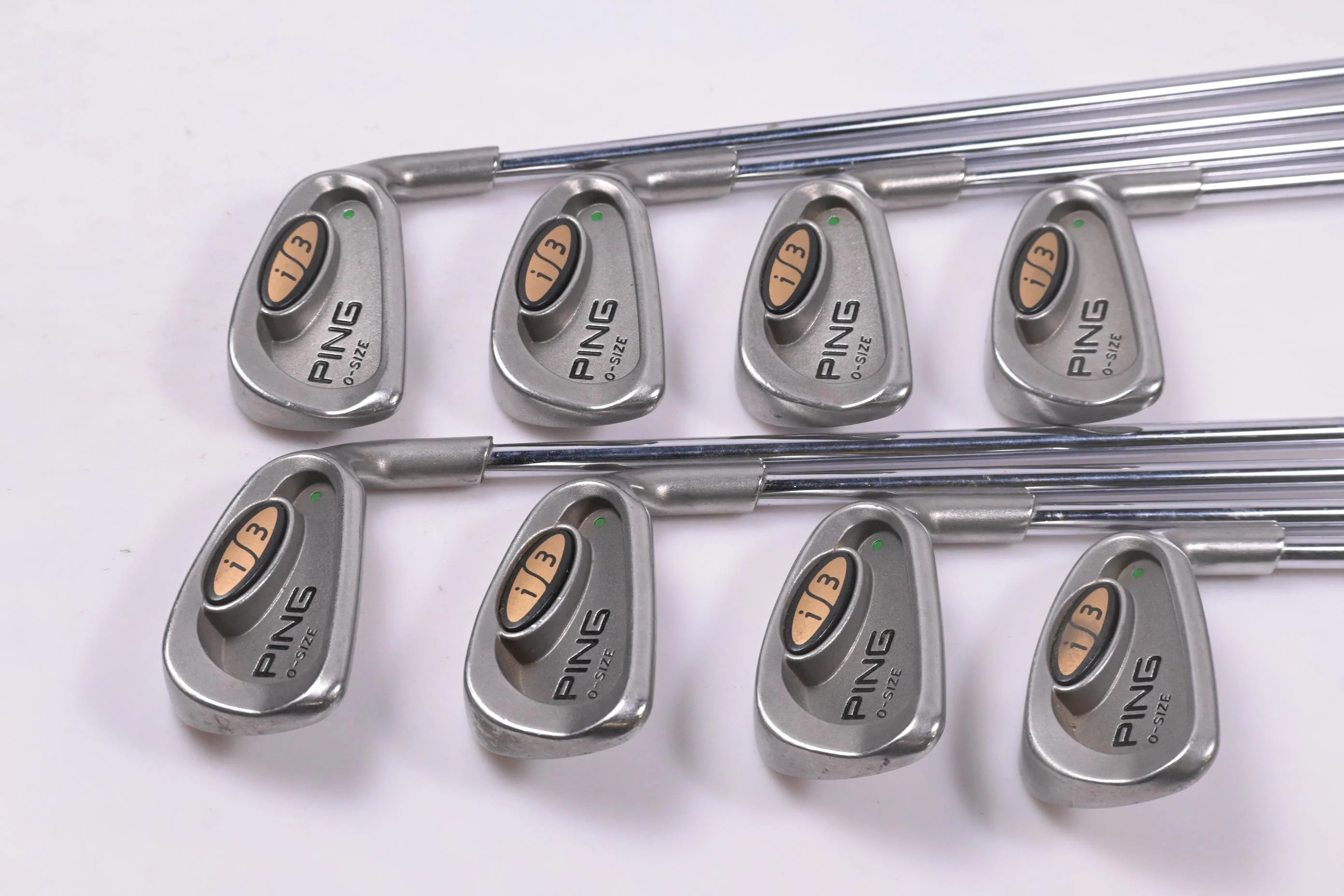 Ping i3 O-Size Irons / 3-PW / Green Dot / Regular Flex Ping JZ Shafts - Image 2