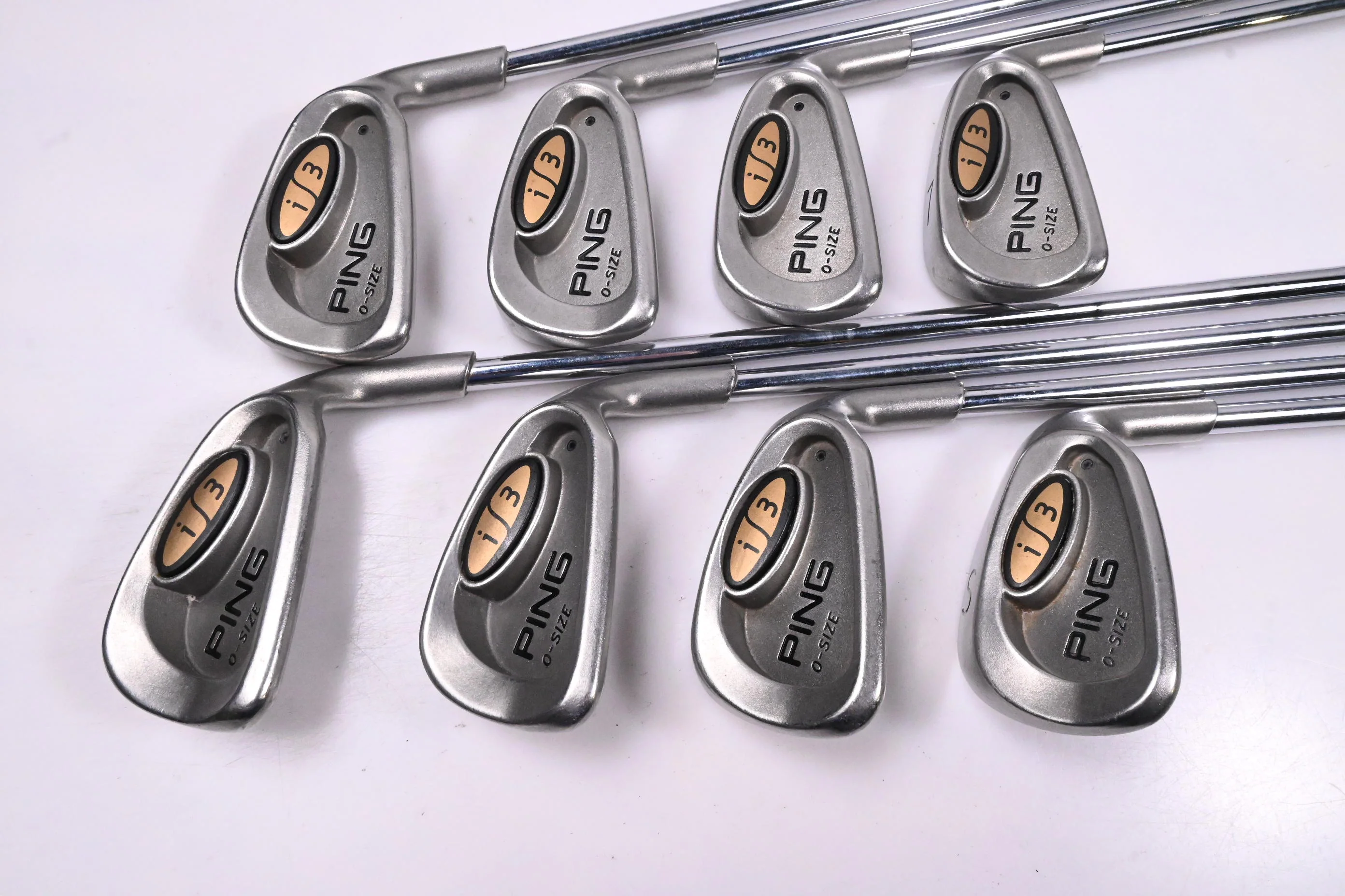 Ping i3 O-Size Irons / 4-PW+SW / Black Dot / Stiff Flex Ping JZ Shafts - Image 2