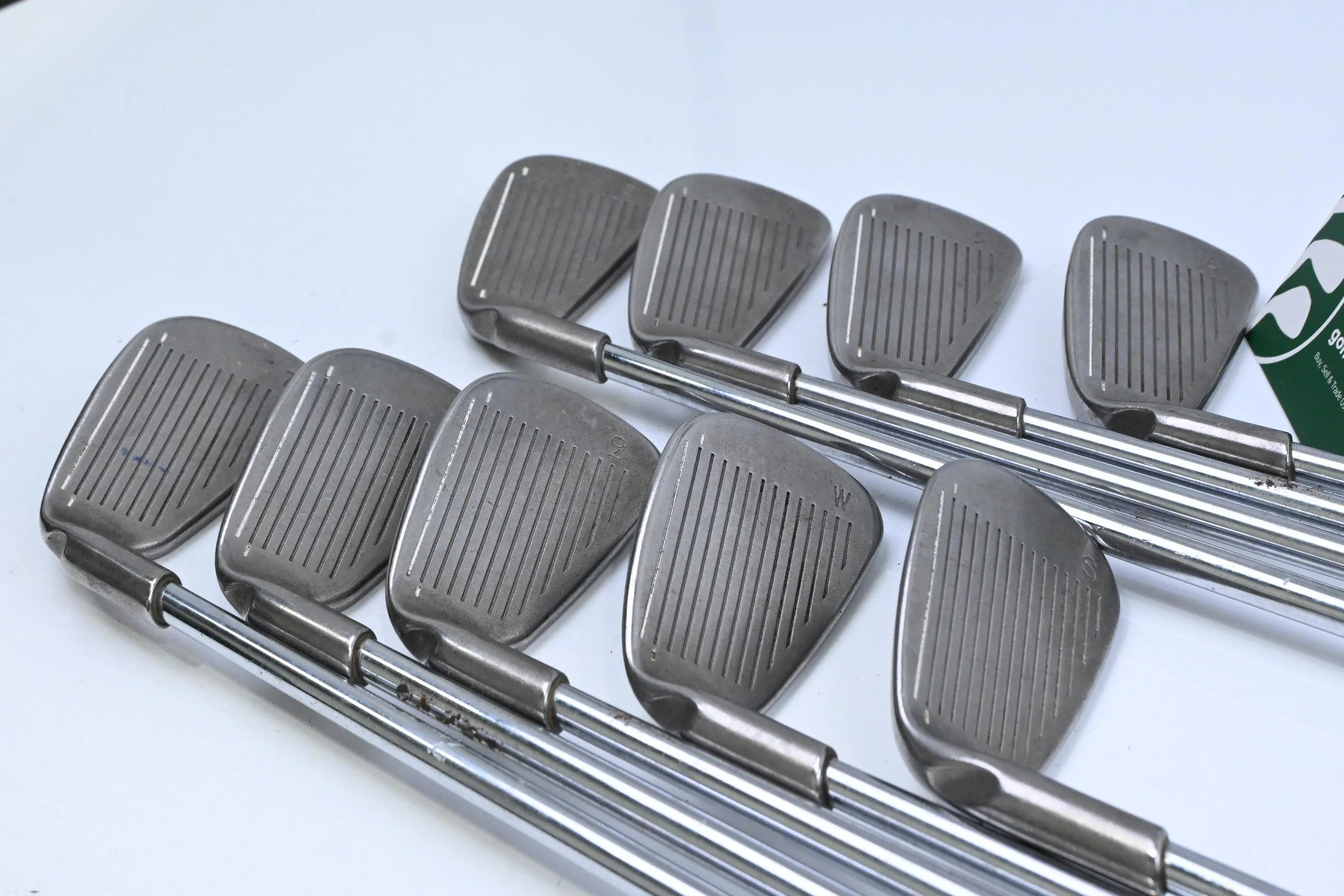 Ping i3 O-Size Irons / 3-PW+SW / Green Dot / Stiff Flex Ping Cushin JZ Shafts - Image 3