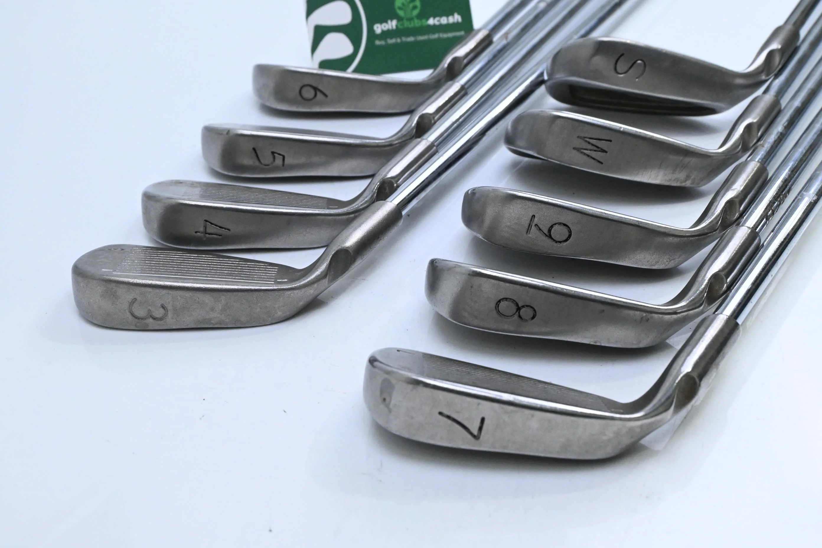 Ping i3 O-Size Irons / 3-PW+SW / Green Dot / Stiff Flex Ping Cushin JZ Shafts - Image 4
