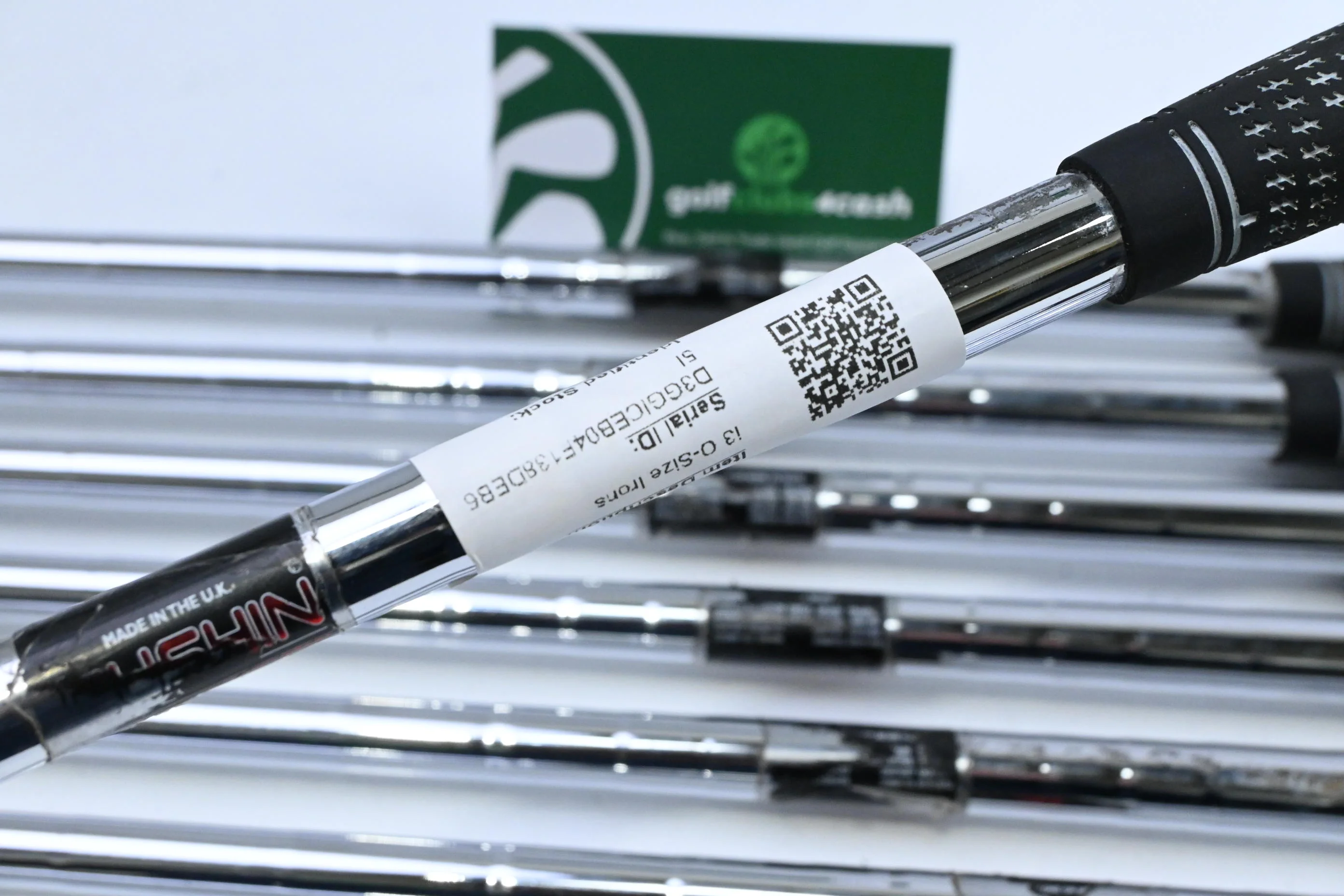 Ping i3 O-Size Irons / 3-PW+SW / Green Dot / Stiff Flex Ping Cushin JZ Shafts - Image 6