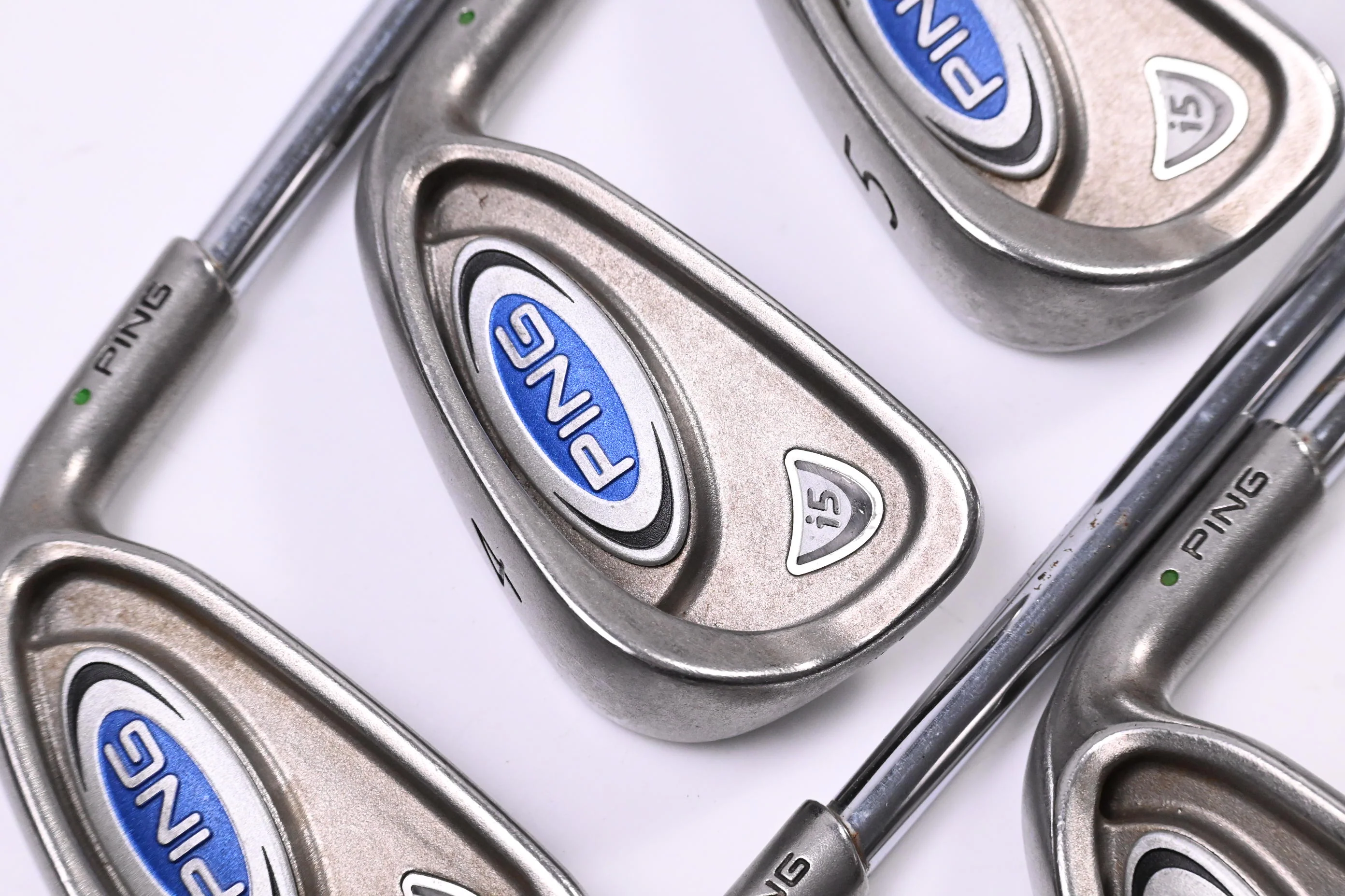 Ping i5 Irons / 3-PW / Green Dot / Stiff Flex Ping Steel Shafts