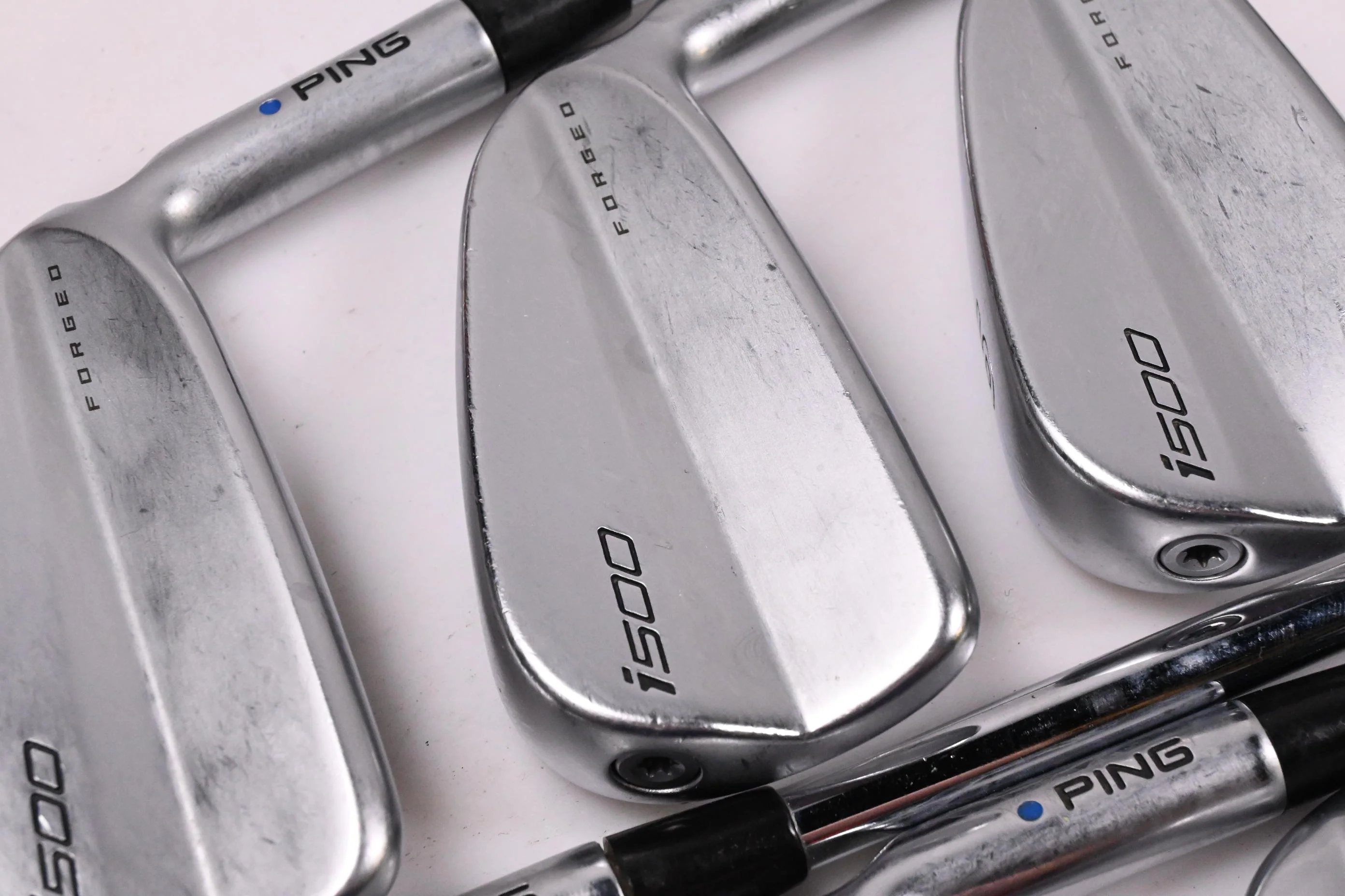 Ping i500 Irons / 4-PW / Blue Dot / Stiff Flex Project X LZ 120 Shafts