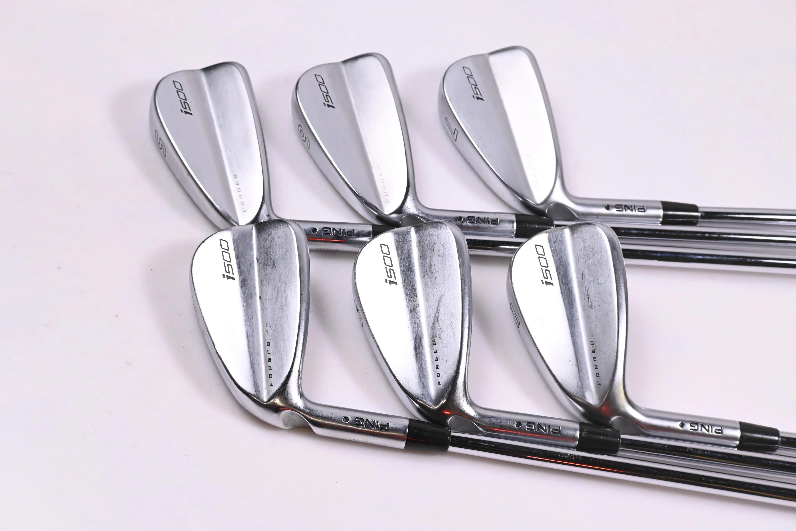 Left Hand Ping i500 Irons / 5-PW / Black Dot / Regular Flex Project X LZ 115 Shafts - Image 2