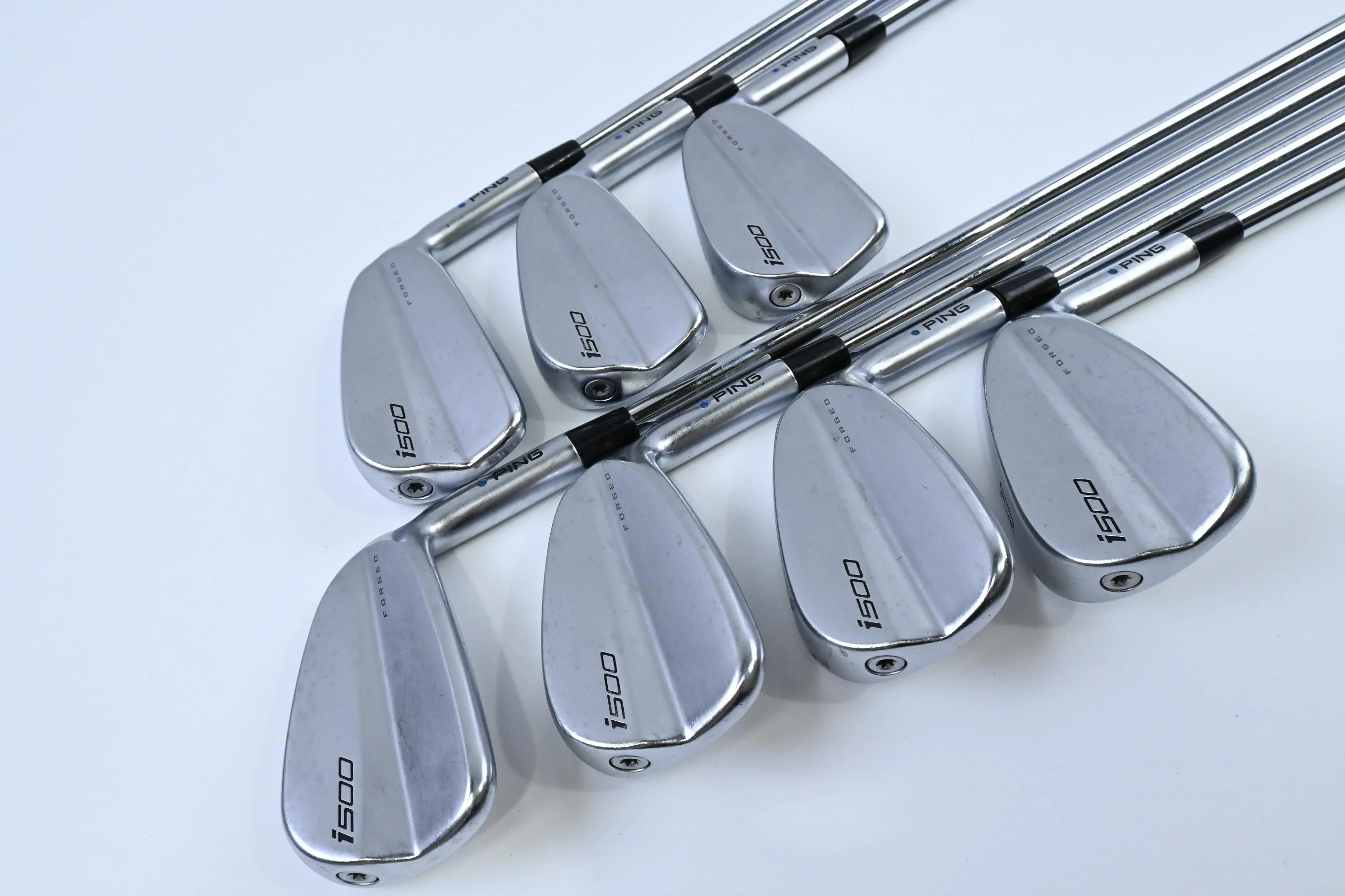 Ping i500 Irons / 4-PW / Blue Dot / Stiff Flex Project X LZ 120 Shafts - Image 2