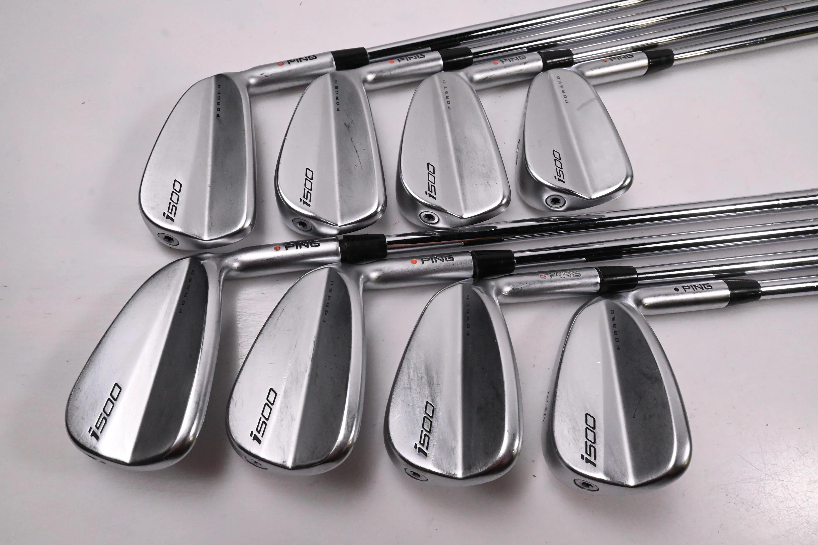 Ping i500 Irons / 4-PW+GW / Orange Dot / Stiff Flex Dynamic Gold 105 S300 - Image 2