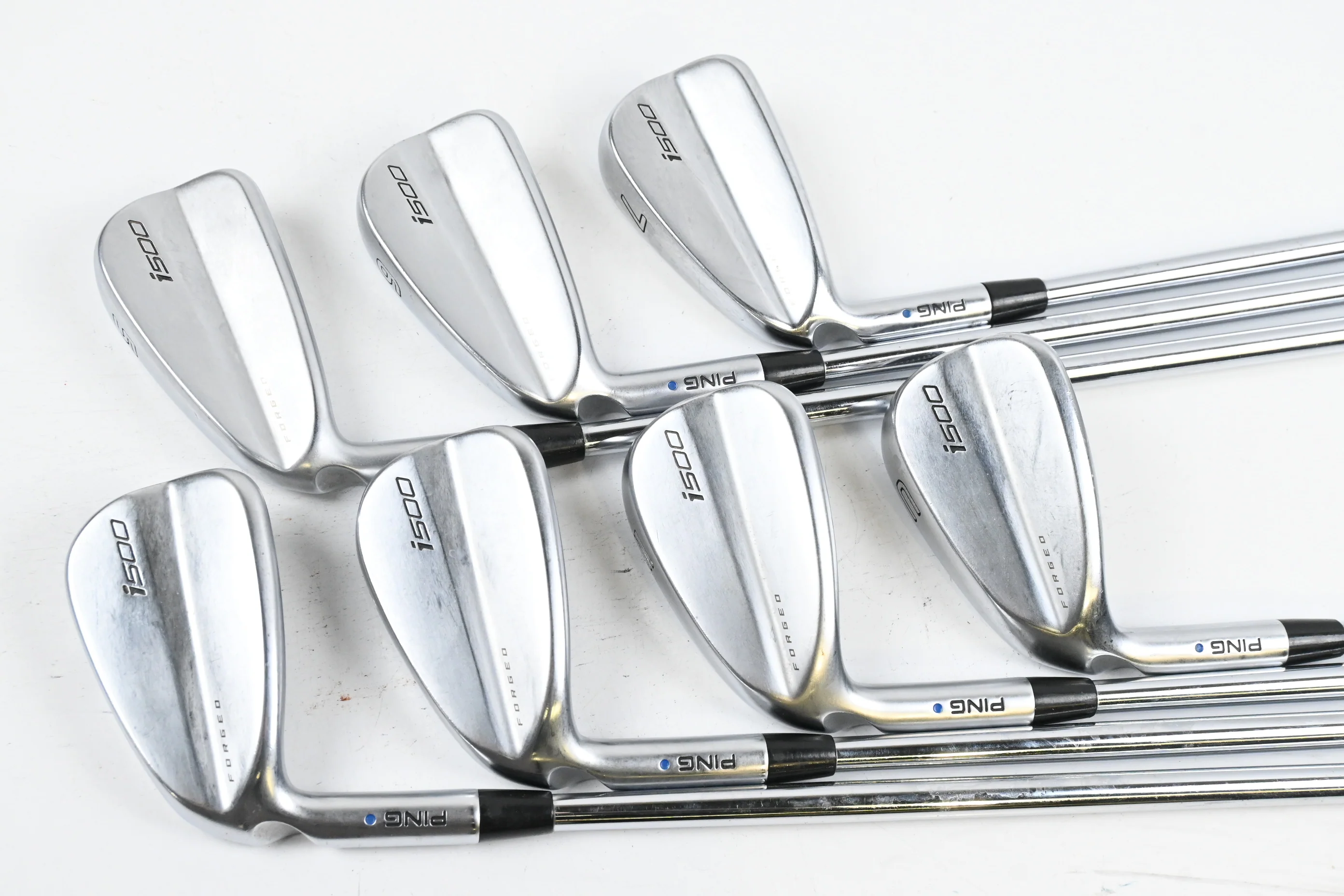 Left Hand Ping i500 Irons / 5-PW+GW / Blue Dot / Regular Flex Dynamic Gold R300 - Image 2