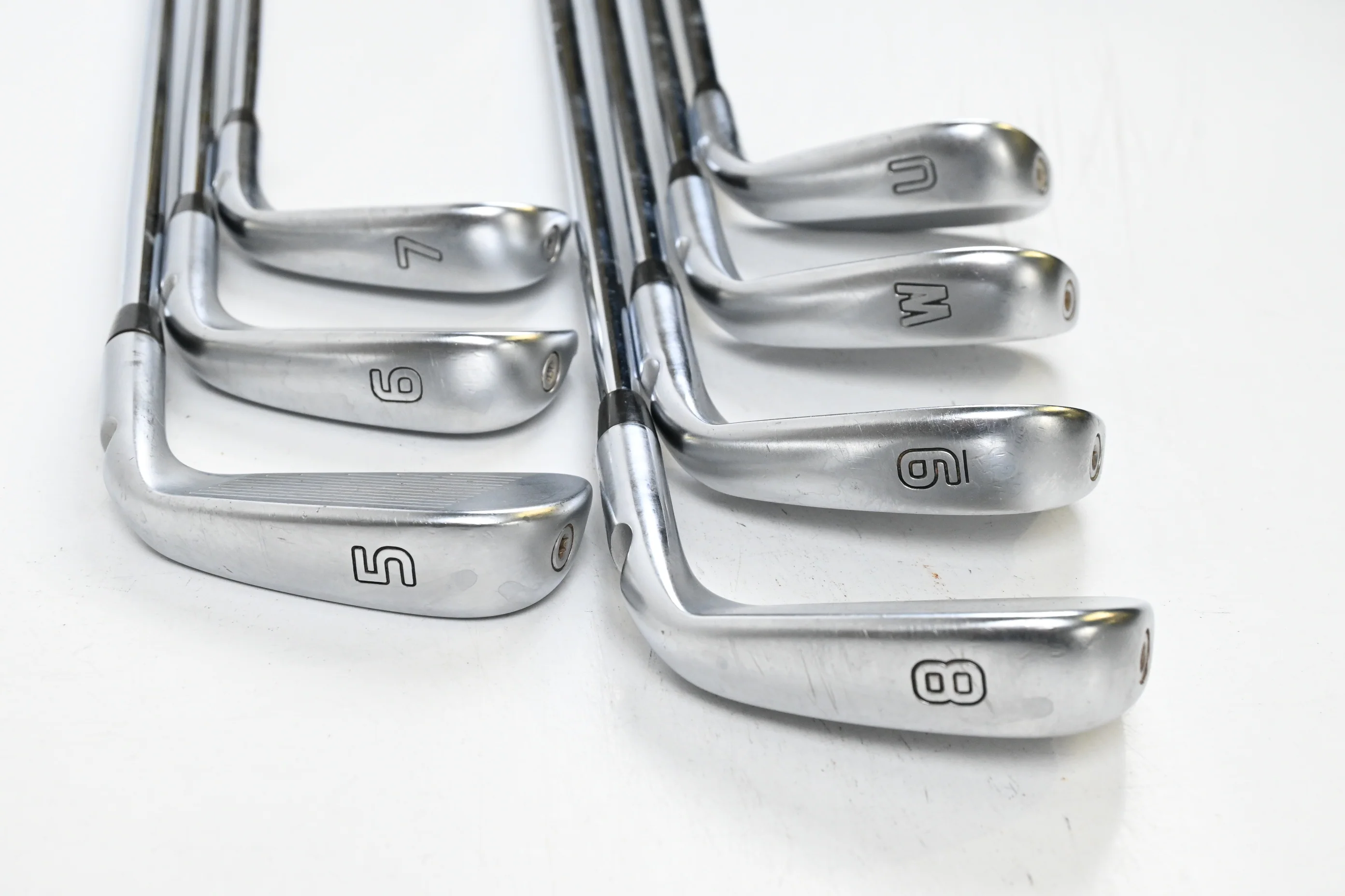 Left Hand Ping i500 Irons / 5-PW+GW / Blue Dot / Regular Flex Dynamic Gold R300 - Image 4