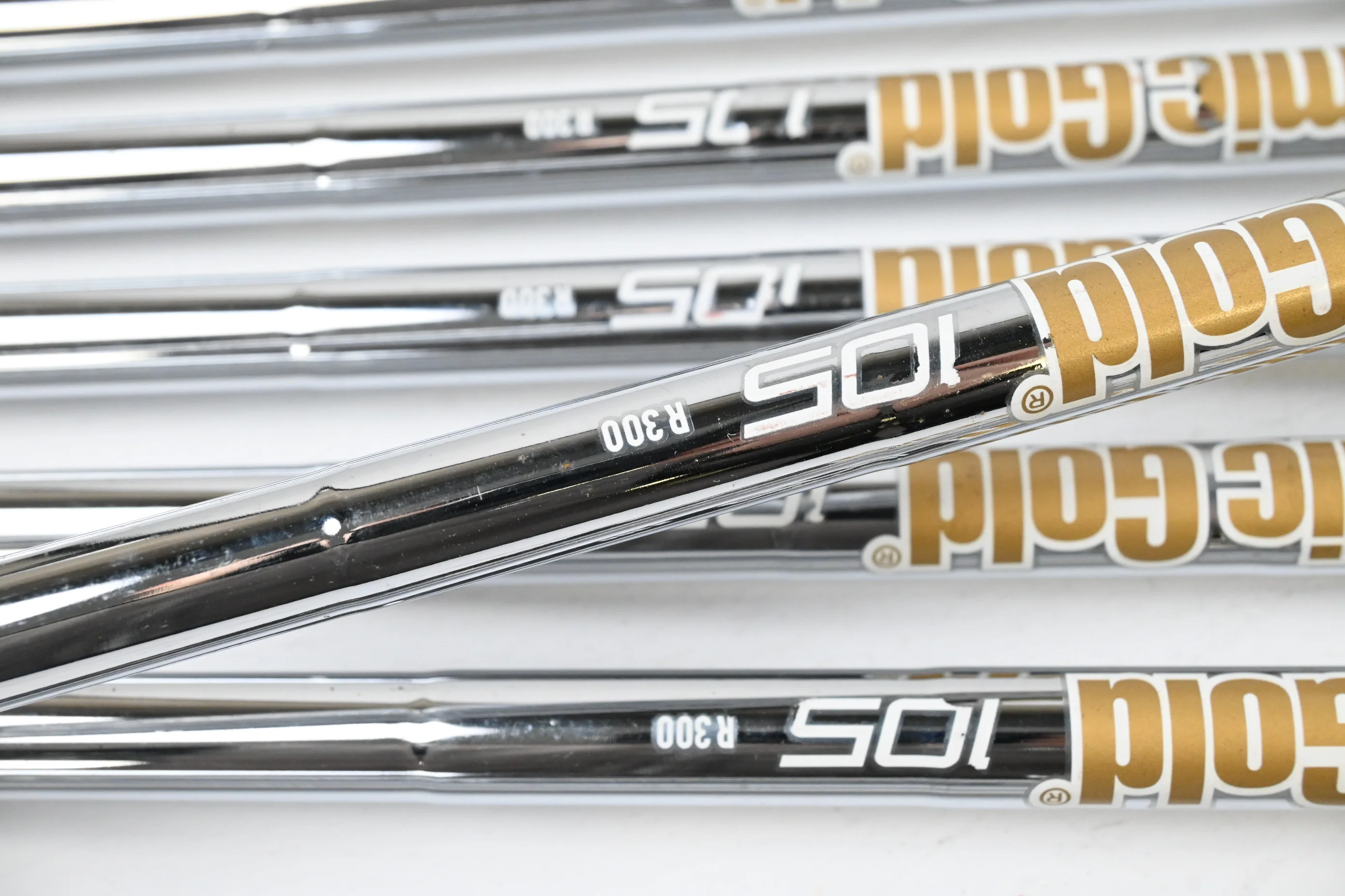 Left Hand Ping i500 Irons / 5-PW+GW / Blue Dot / Regular Flex Dynamic Gold R300 - Image 5