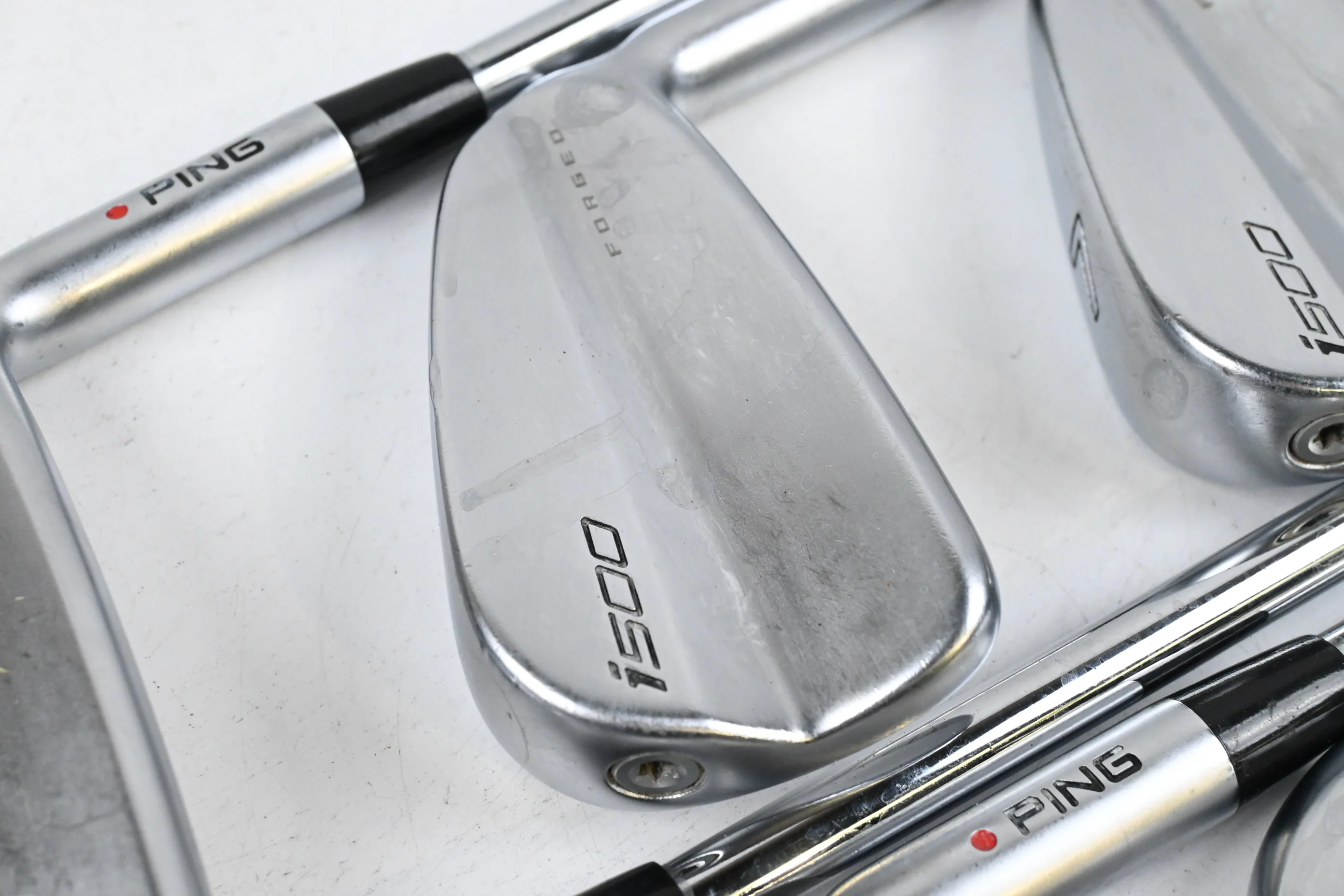 Ping i500 Irons / 5-PW+GW / Orange Dot / Regular Flex Ping AWT 2.0 Shafts