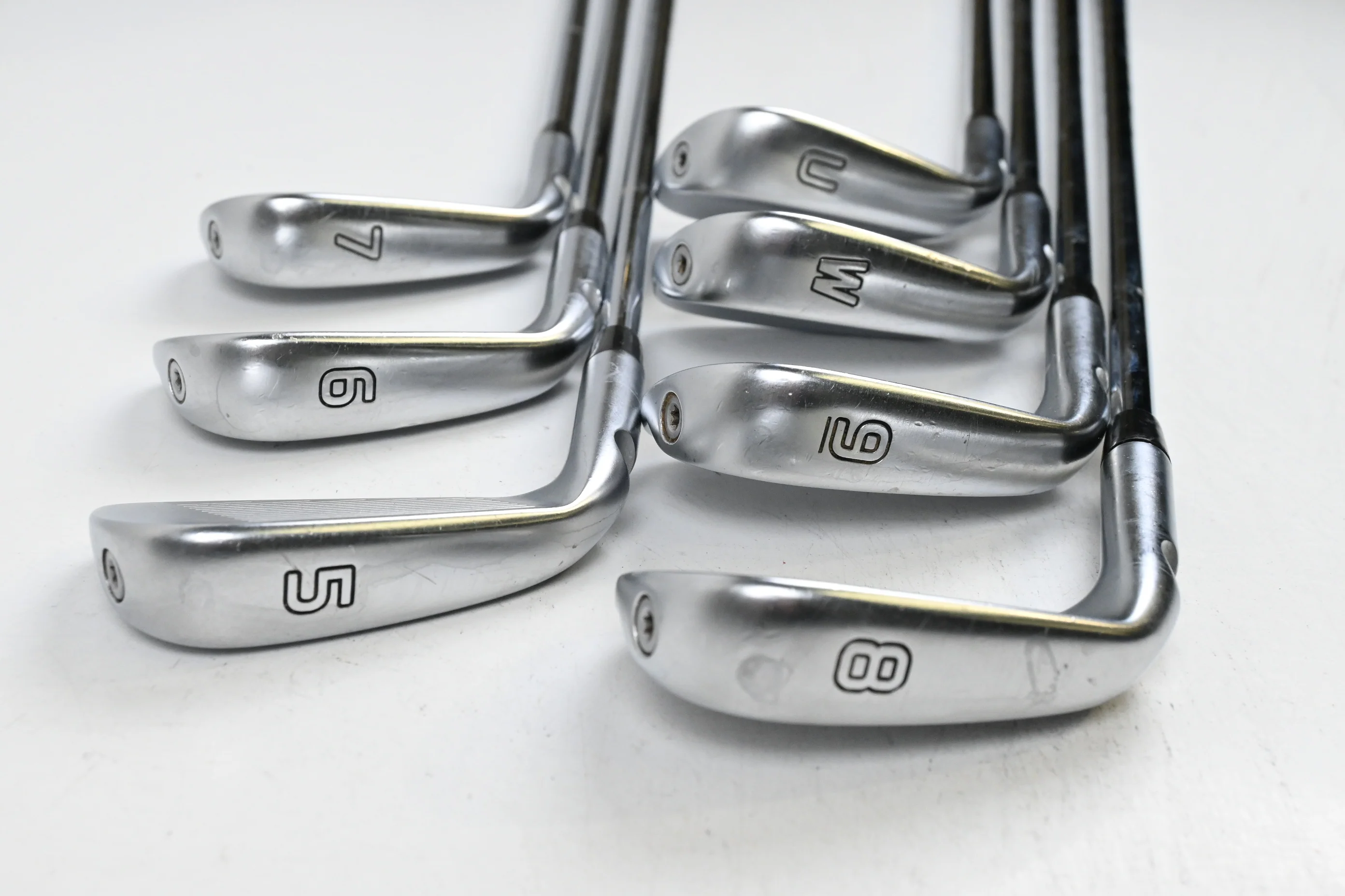 Ping i500 Irons / 5-PW+GW / Orange Dot / Regular Flex Ping AWT 2.0 Shafts - Image 4