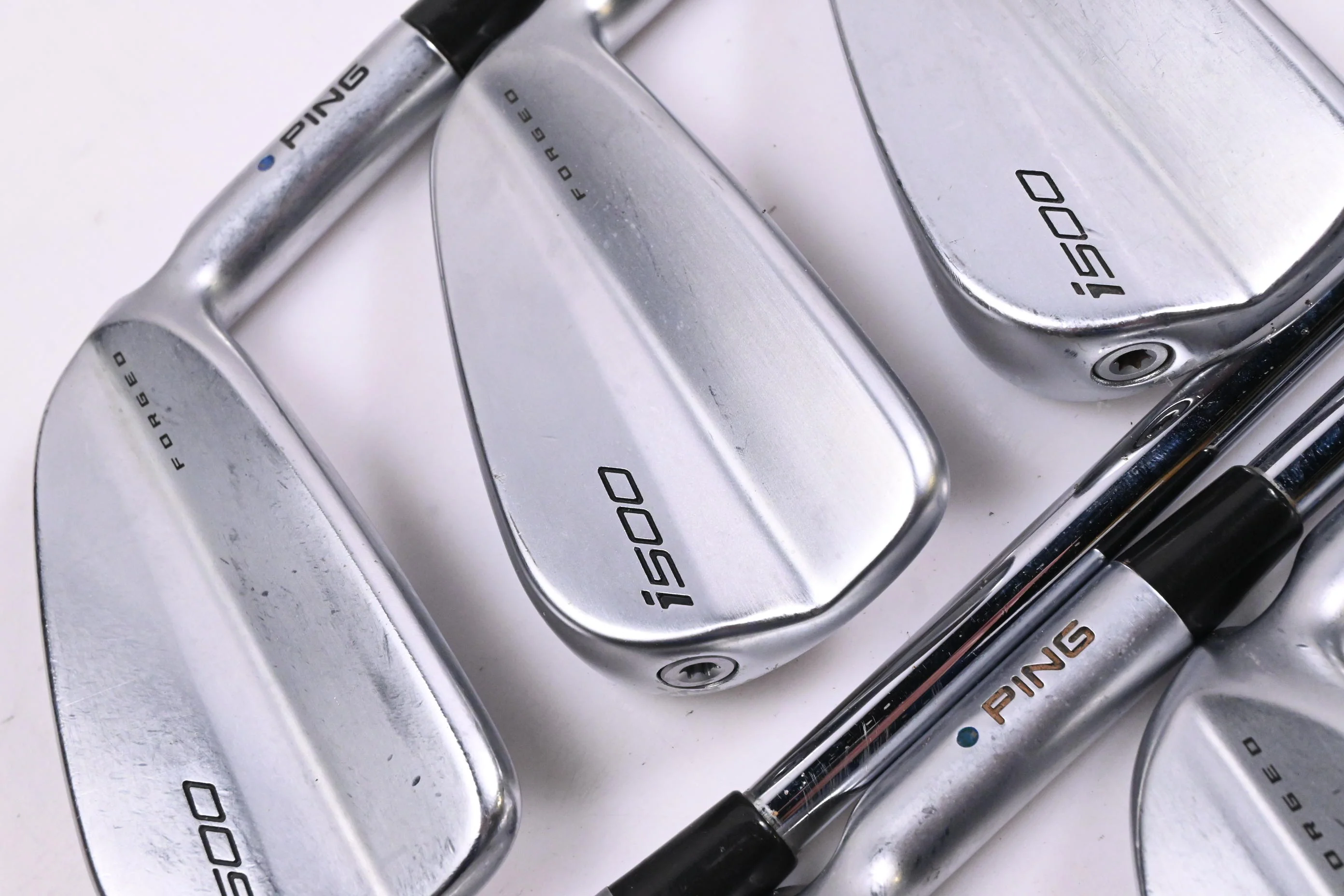 Ping i500 Irons / 4-PW / Blue Dot / Stiff Flex Project X LZ 120 Shafts