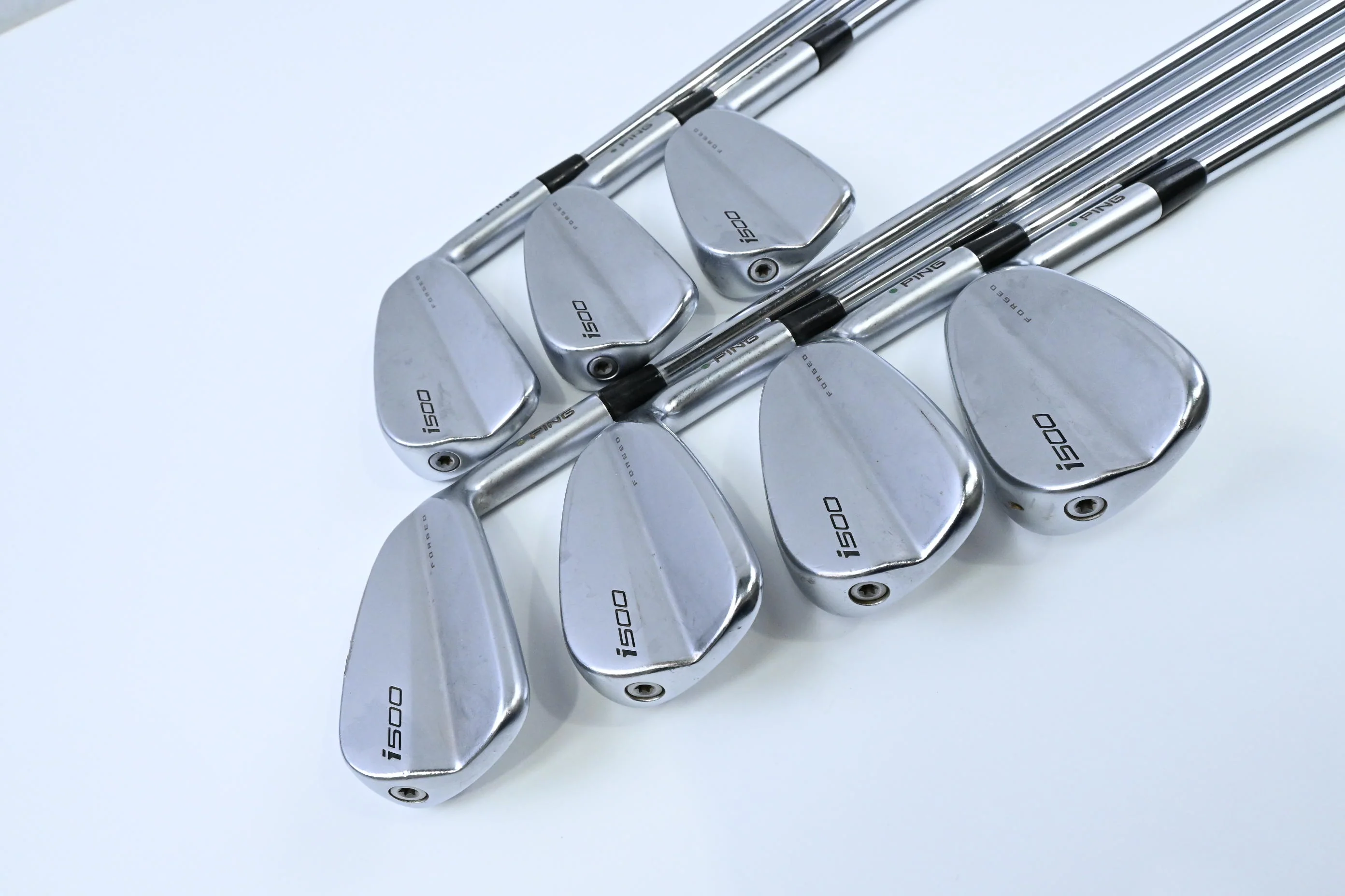 Ping i500 Irons / 4-PW / Green Dot / Regular Flex Dynamic Gold 105 R300 Shafts - Image 2