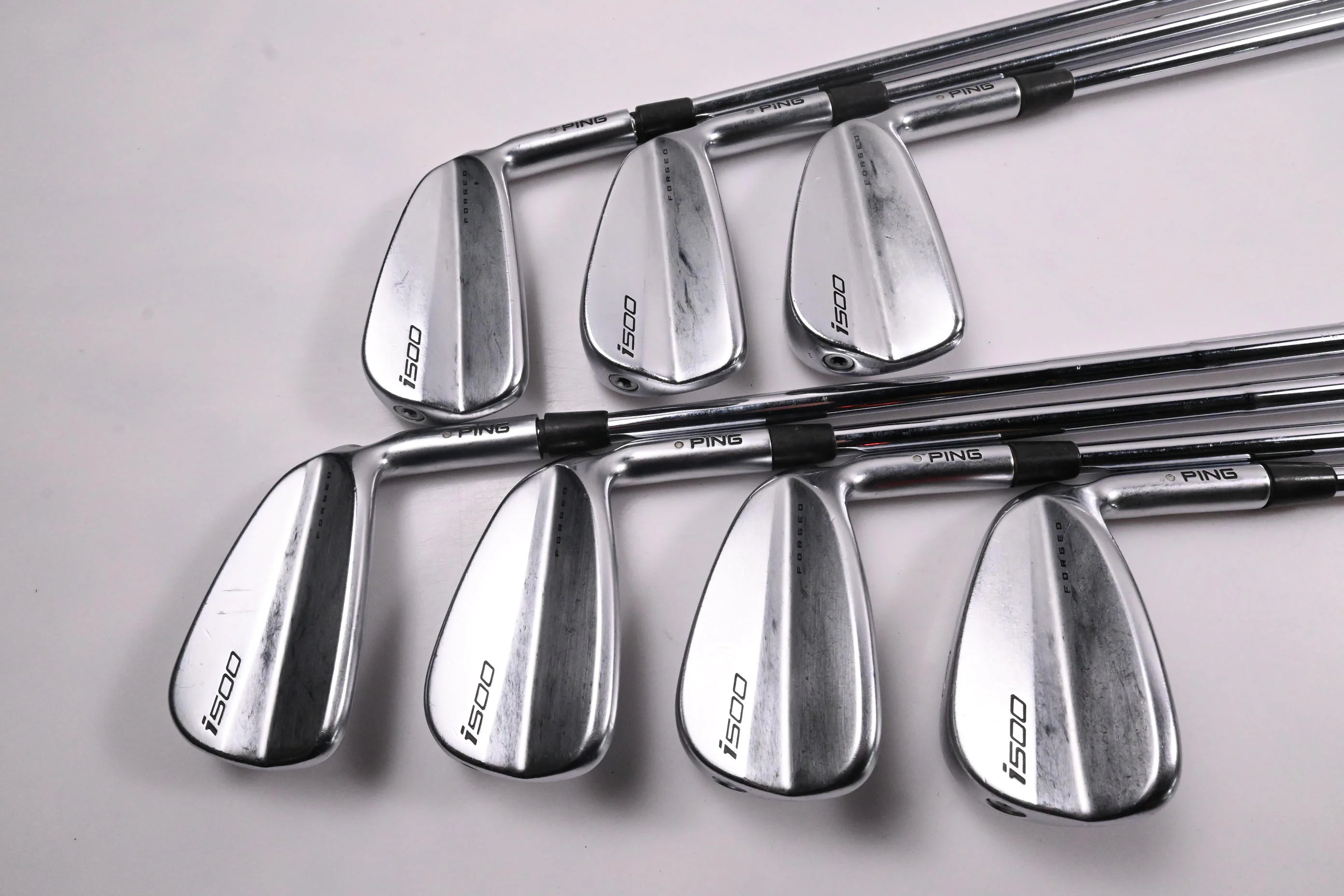 Ping i500 Irons / 4-PW / Silver Dot / X-Flex Dynamic Gold X100U Shafts - Image 2