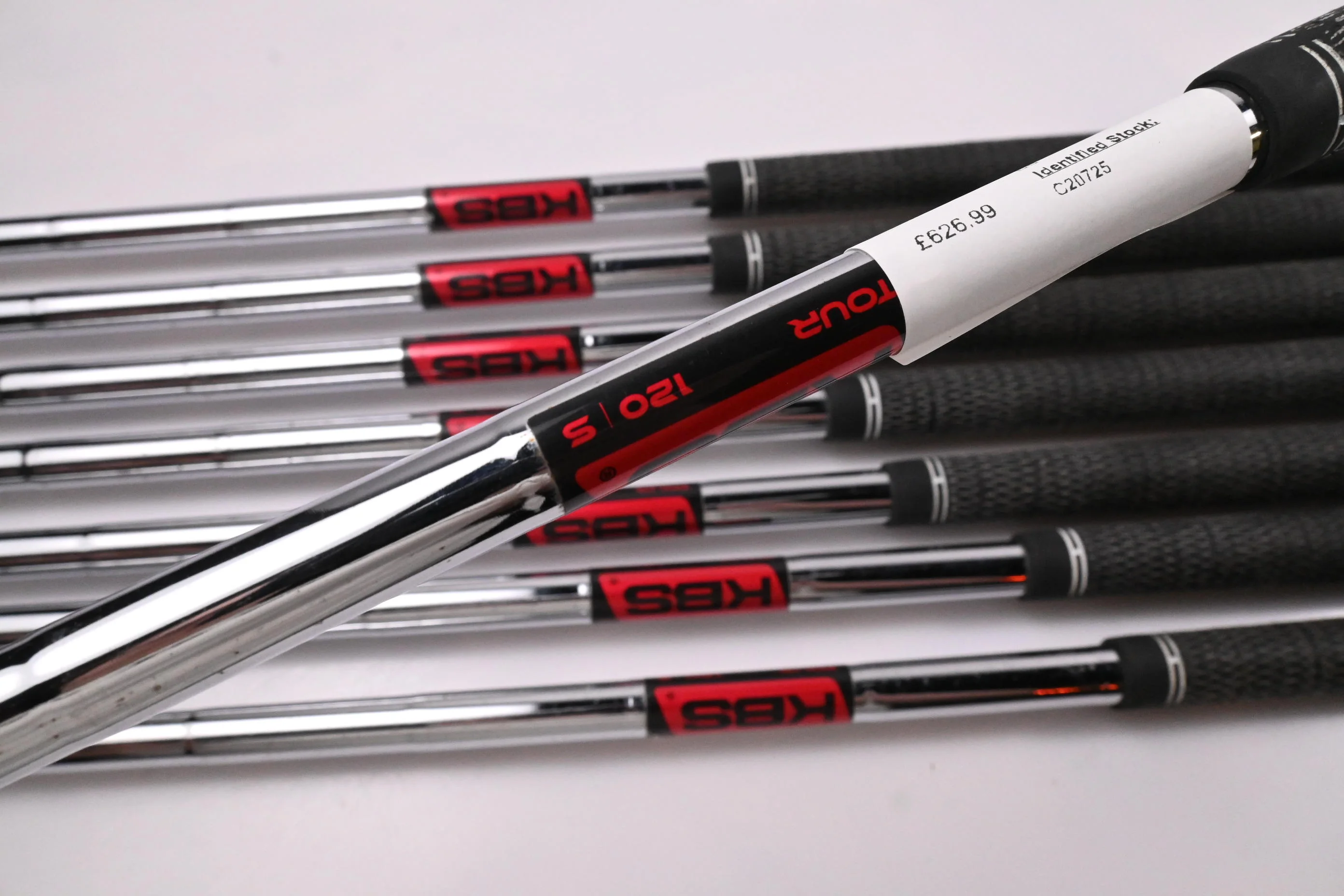 Ping i525 Irons / 4-PW+GW / Red Dot / Stiff Flex KBS Tour 120 Shafts - Image 5