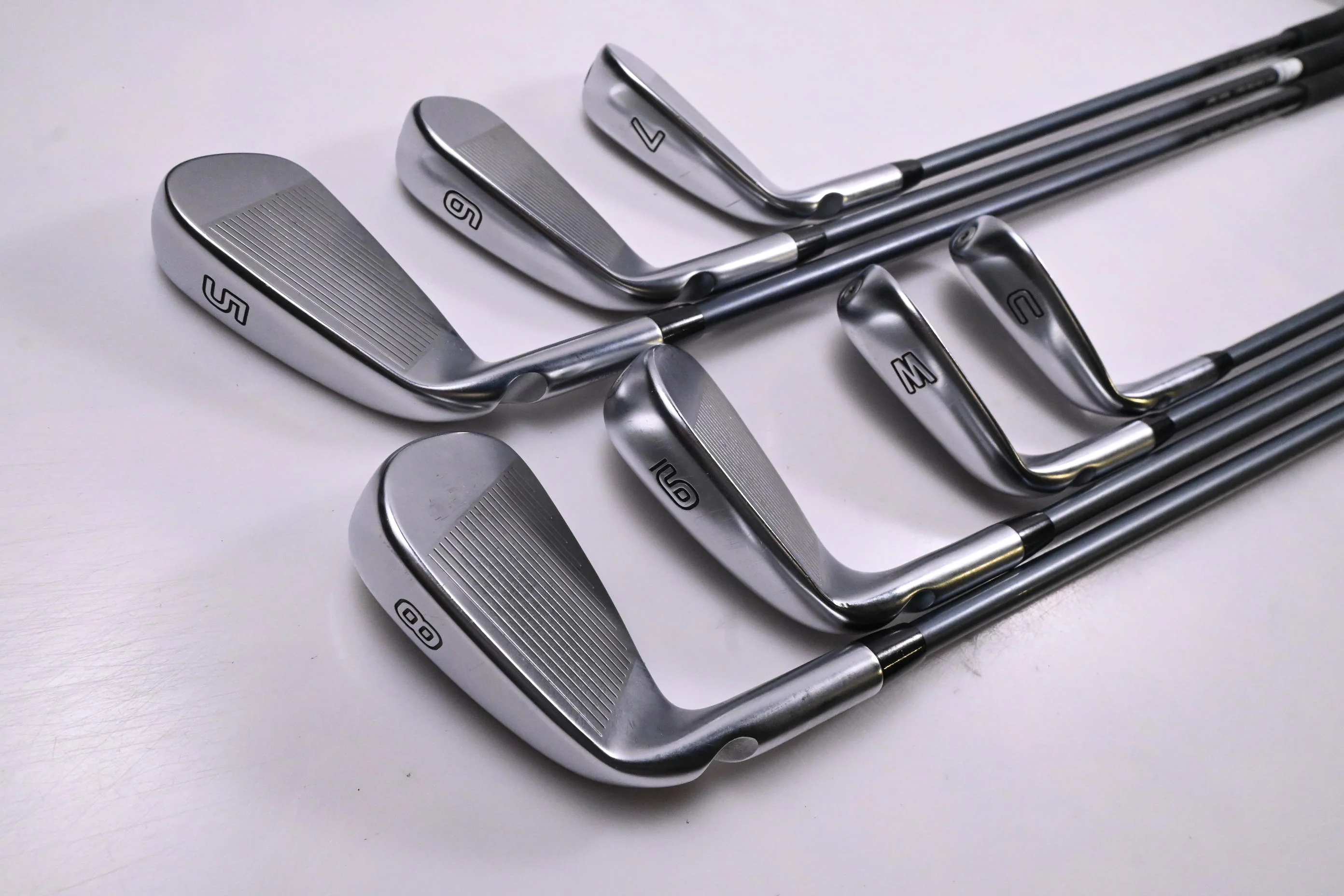 Ping i525 Irons / 5-PW+GW / Blue Dot / Regular Flex Ping Alta CB Slate Shafts - Image 4