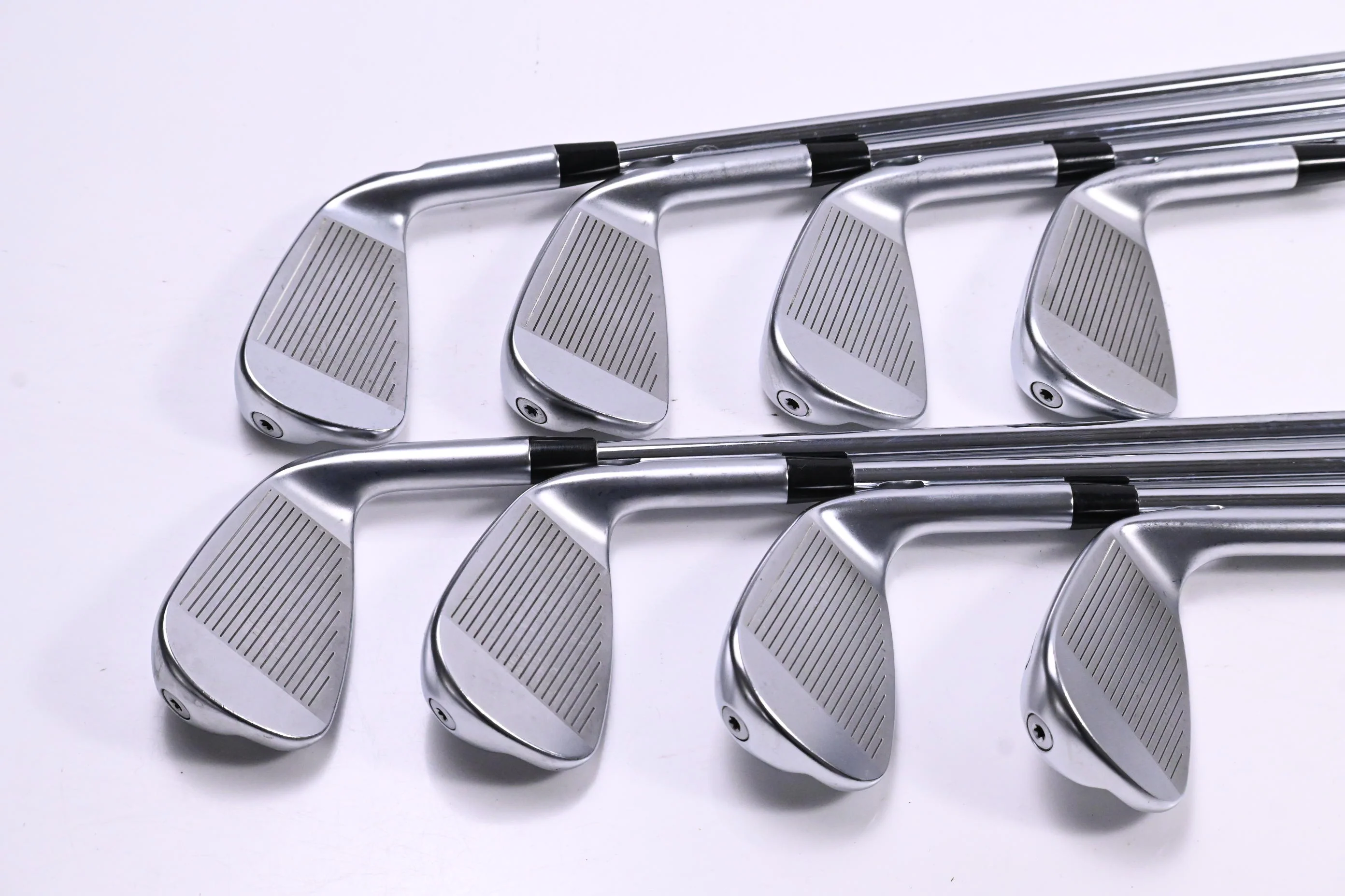 Left Hand Ping i530 Irons / 4-PW+UW / Blue Dot / Stiff Flex Ping AWT 2.0 Shafts - Image 3