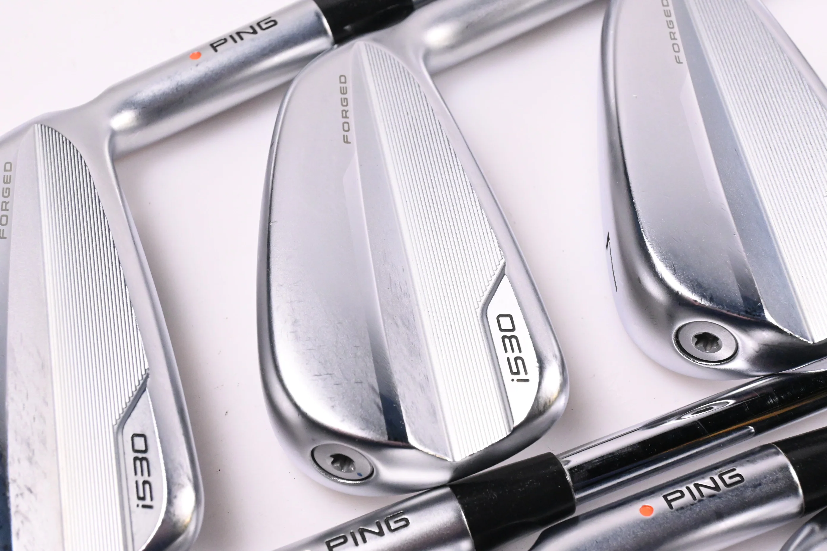 Ping i530 Irons / 5-PW+UW / Orange Dot / Regular Flex Dynamic Gold Mid 100 R300