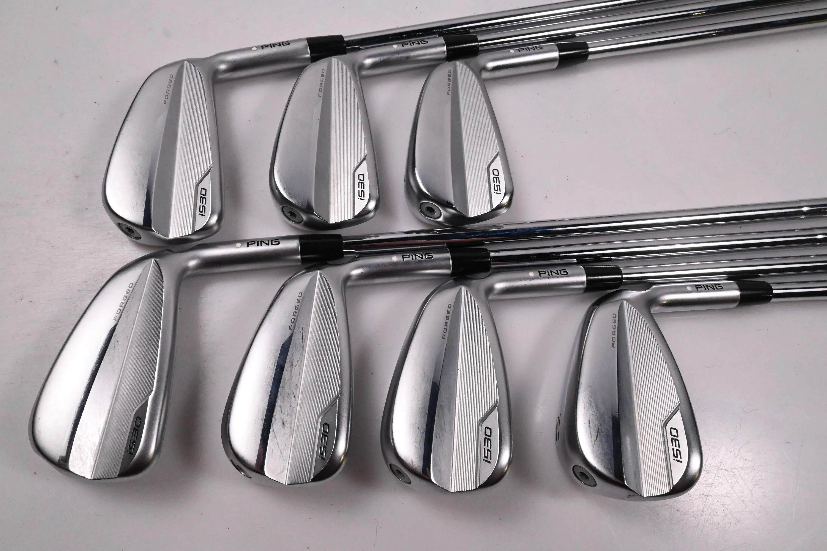 Ping i530 Irons / 4-PW / White Dot / Stiff Flex Dynamic Gold 120 S300 Shafts - Image 2