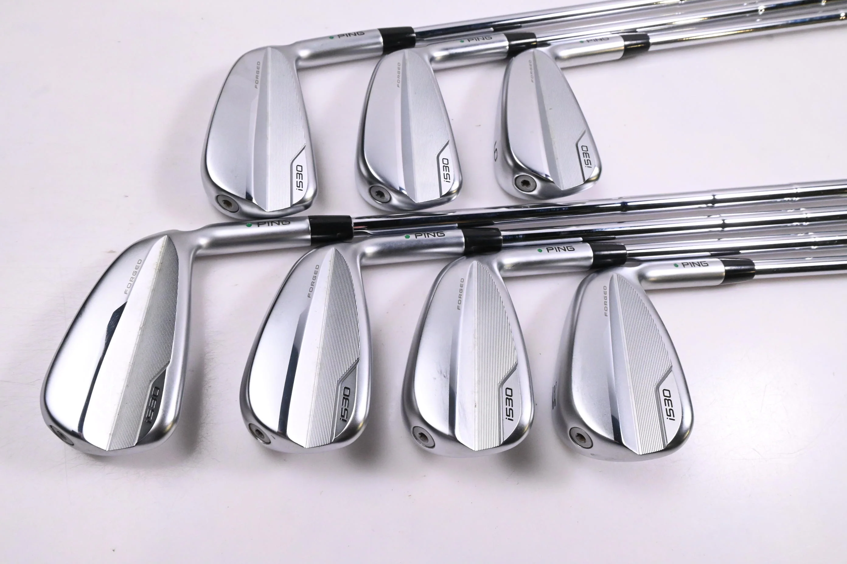 Ping i530 Irons / 4-PW / Green Dot / Stiff Flex Dynamic Gold Mid 115 S300 Shafts - Image 2