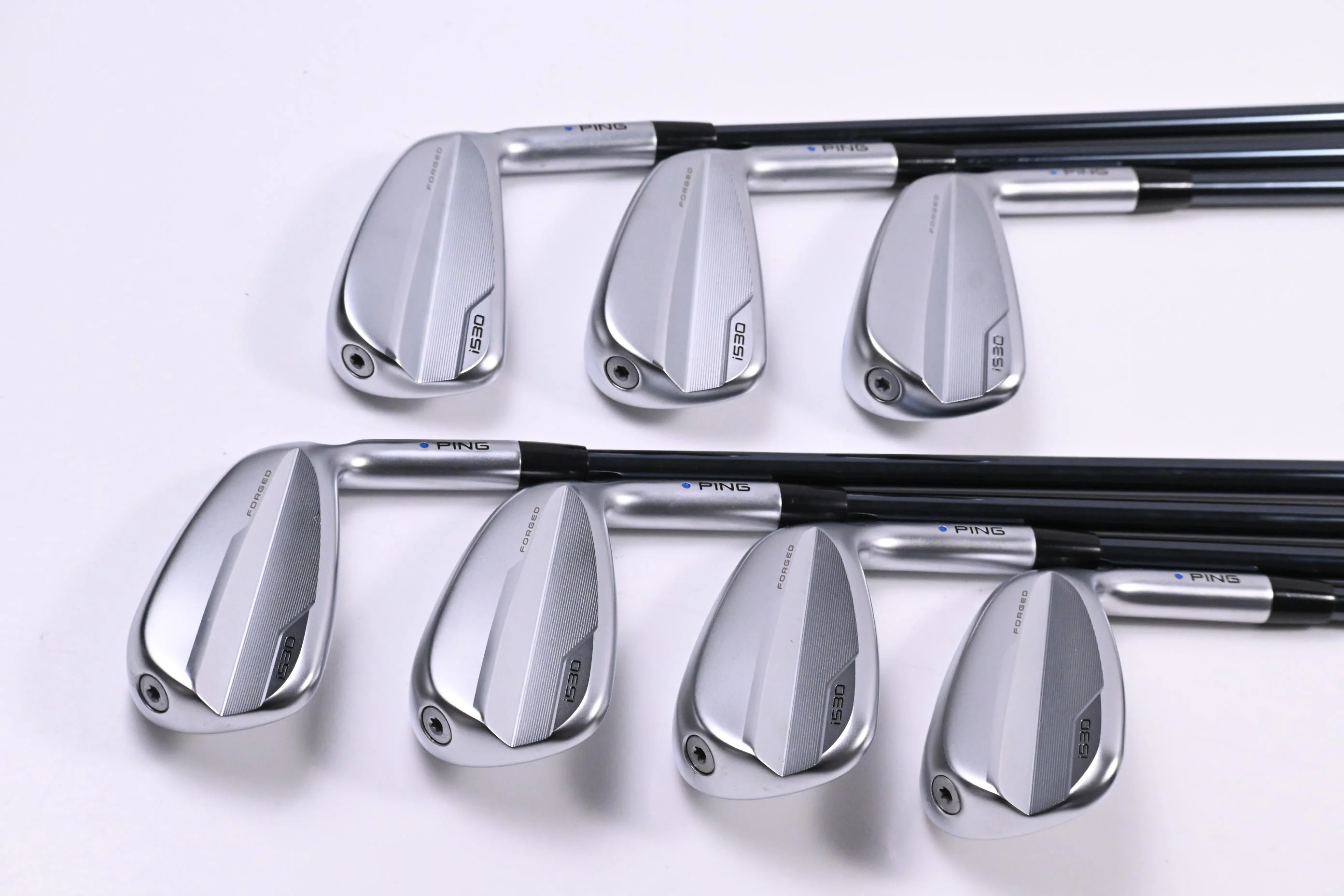 Ping i530 Irons / 5-PW+UW / Blue Dot / Stiff Flex UST Recoil Dart 75 Shafts - Image 2