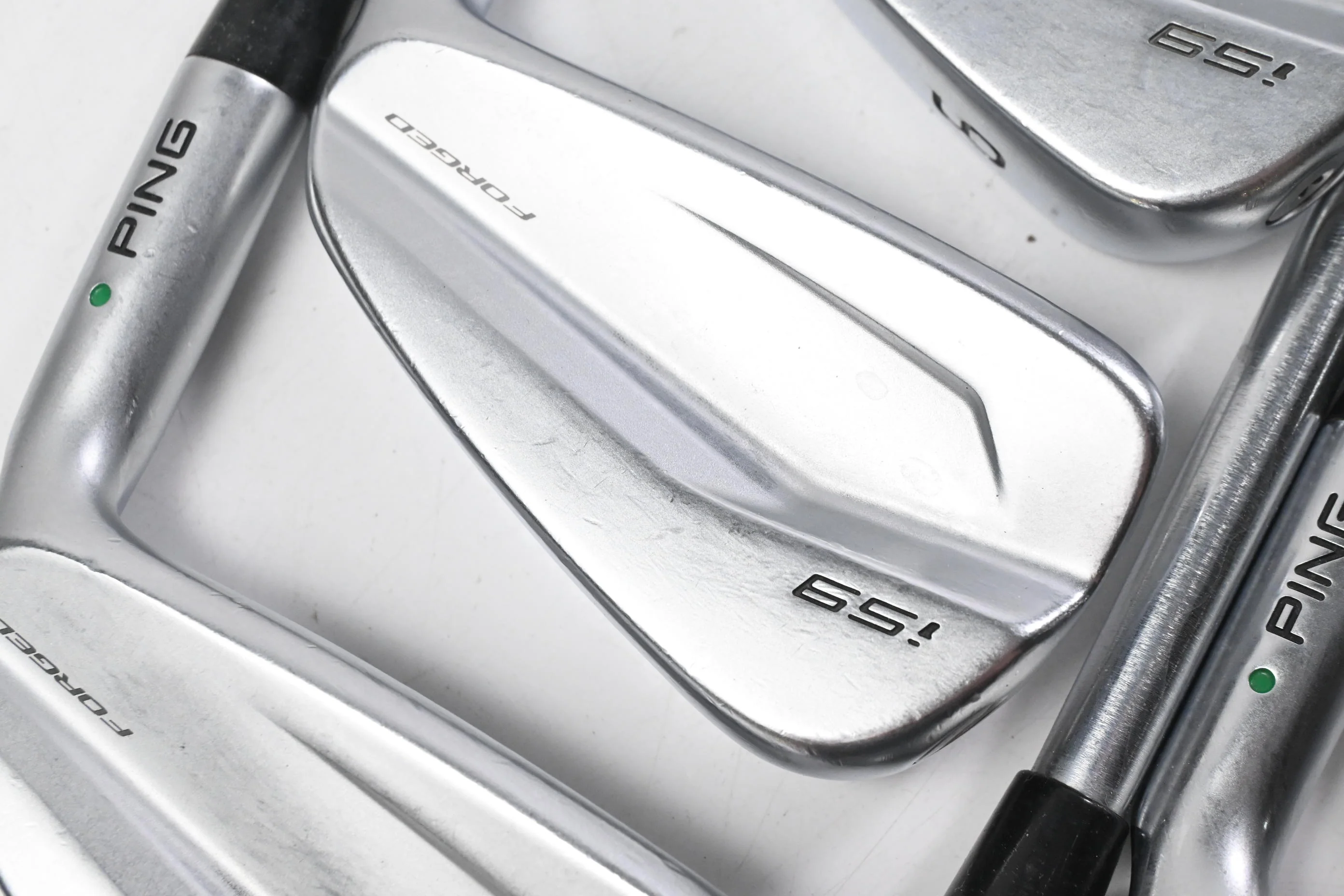 Ping i59 Irons / 4-PW / Green Dot / Stiff Flex Project X LS 120 Steel Shafts