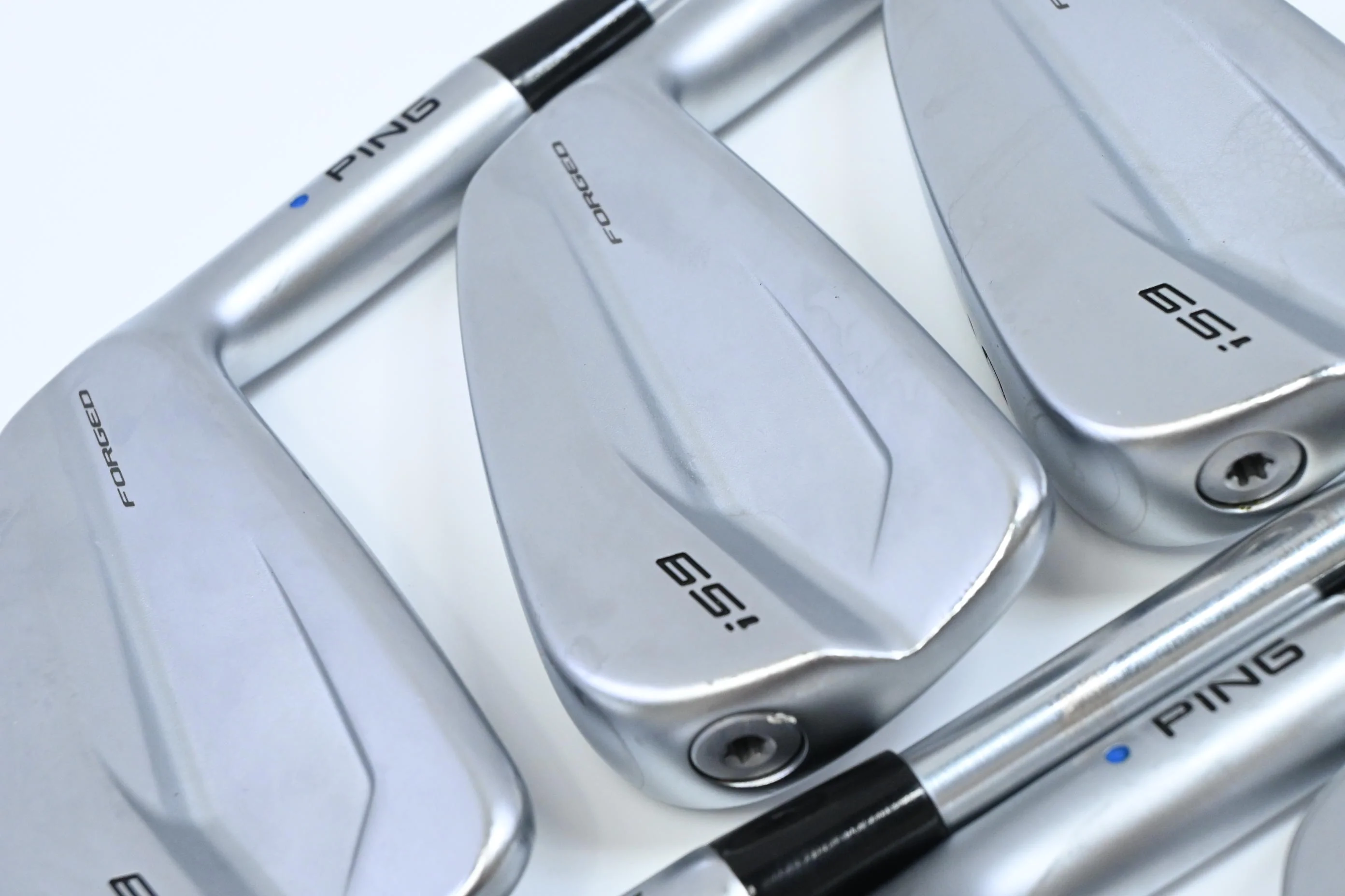 Ping i59 Irons / 4-PW / Blue Dot / Stiff Flex Project X LS 120 Shafts