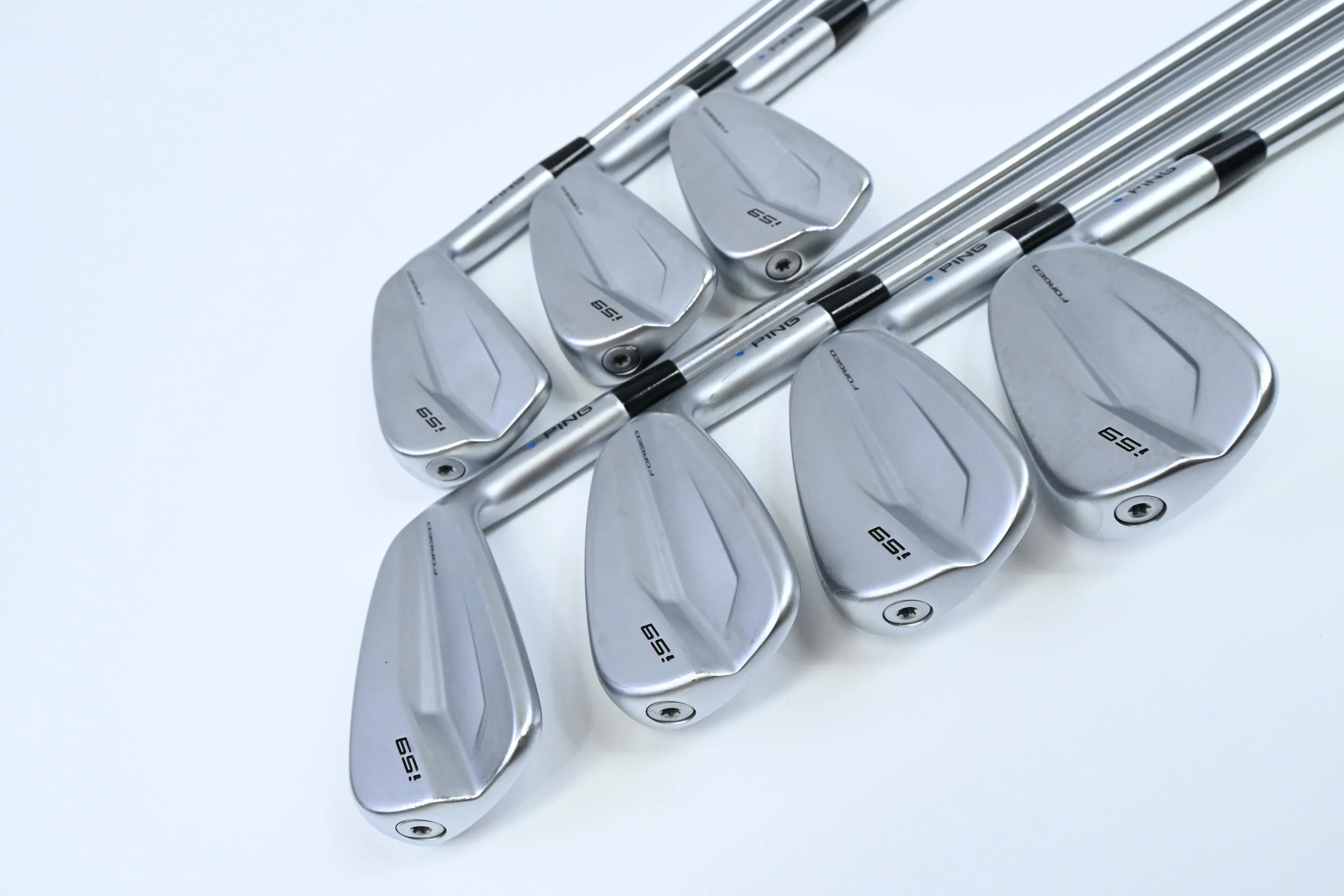 Ping i59 Irons / 4-PW / Blue Dot / Stiff Flex Project X LS 120 Shafts - Image 2