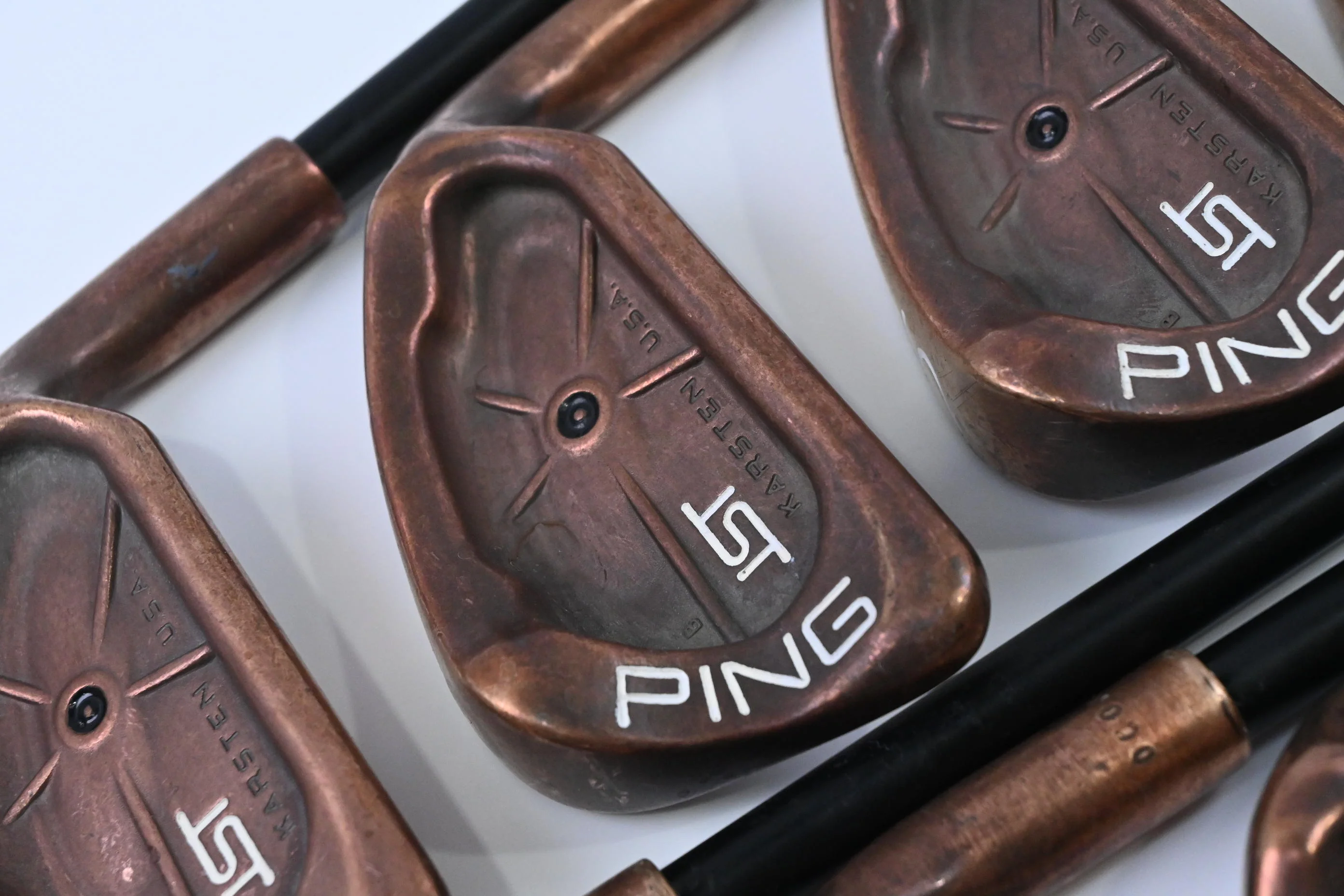 Ping ISI BeCu Irons / 3-PW+SW / Black Dot / Stiff Flex Tri Gold Shafts