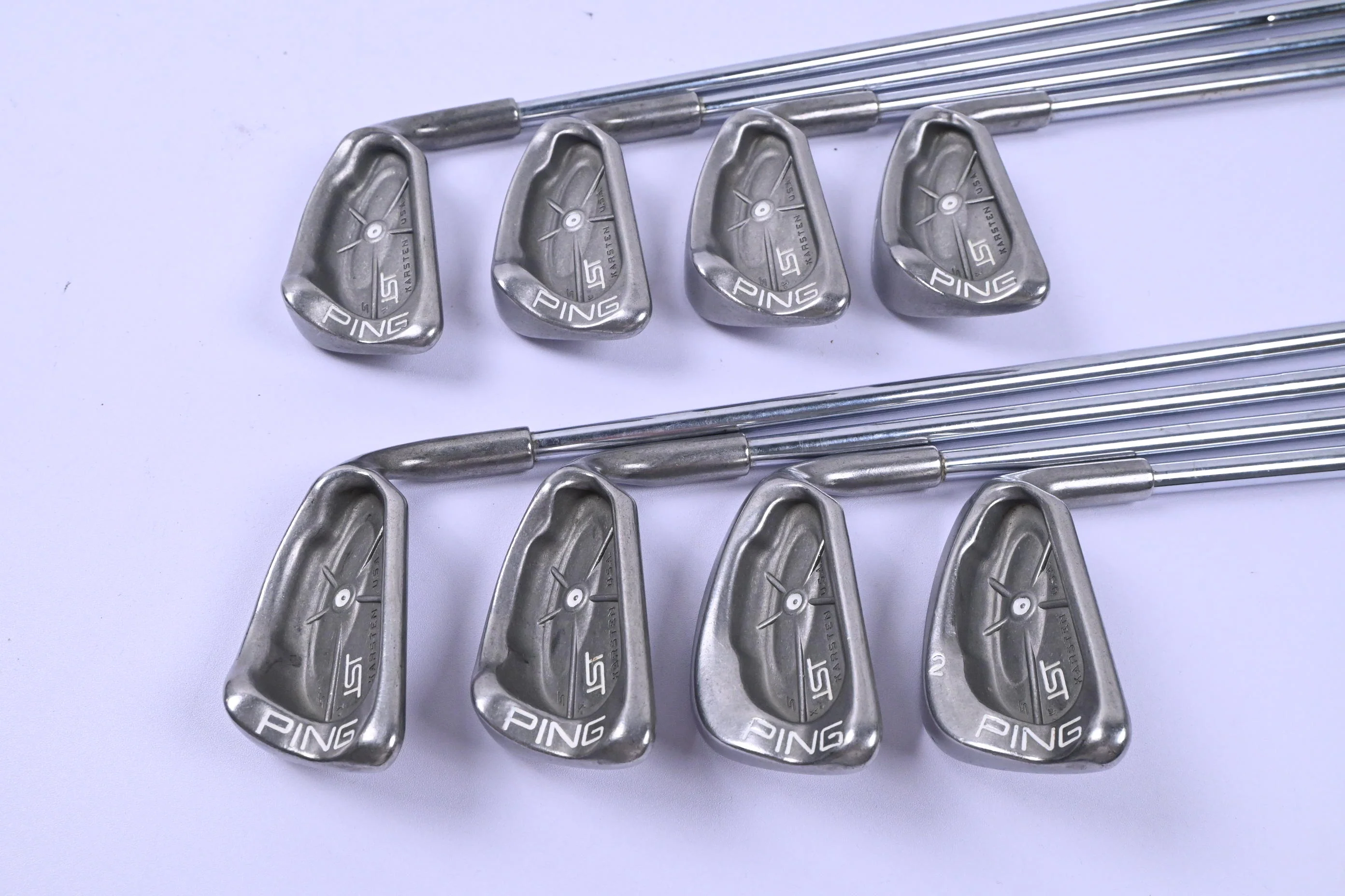 Ping ISI Irons / 4-PW+SW / White Dot / Stiff Flex Ping Cushin JZ Shafts - Image 2