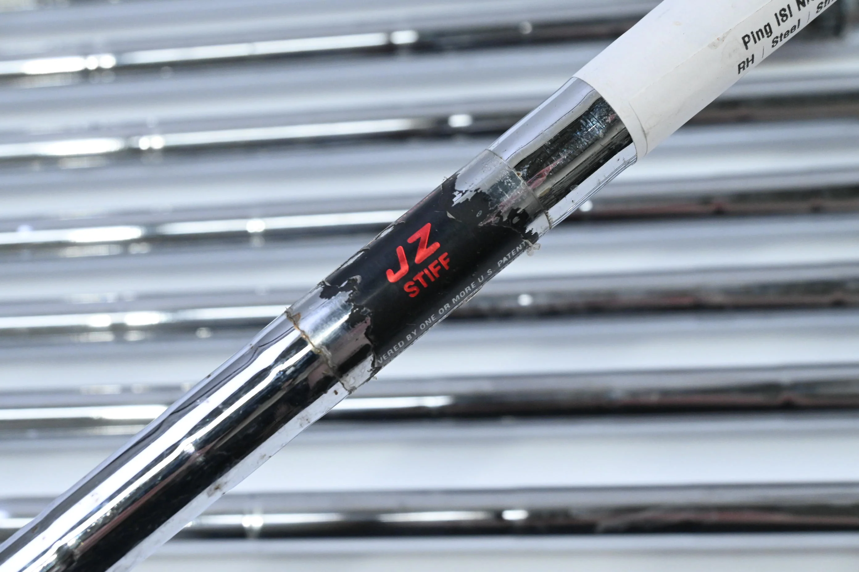 Ping ISI Nickel Irons / 3-PW+SW / Black Dot / Stiff Flex Ping JZ Cushin Shafts - Image 5