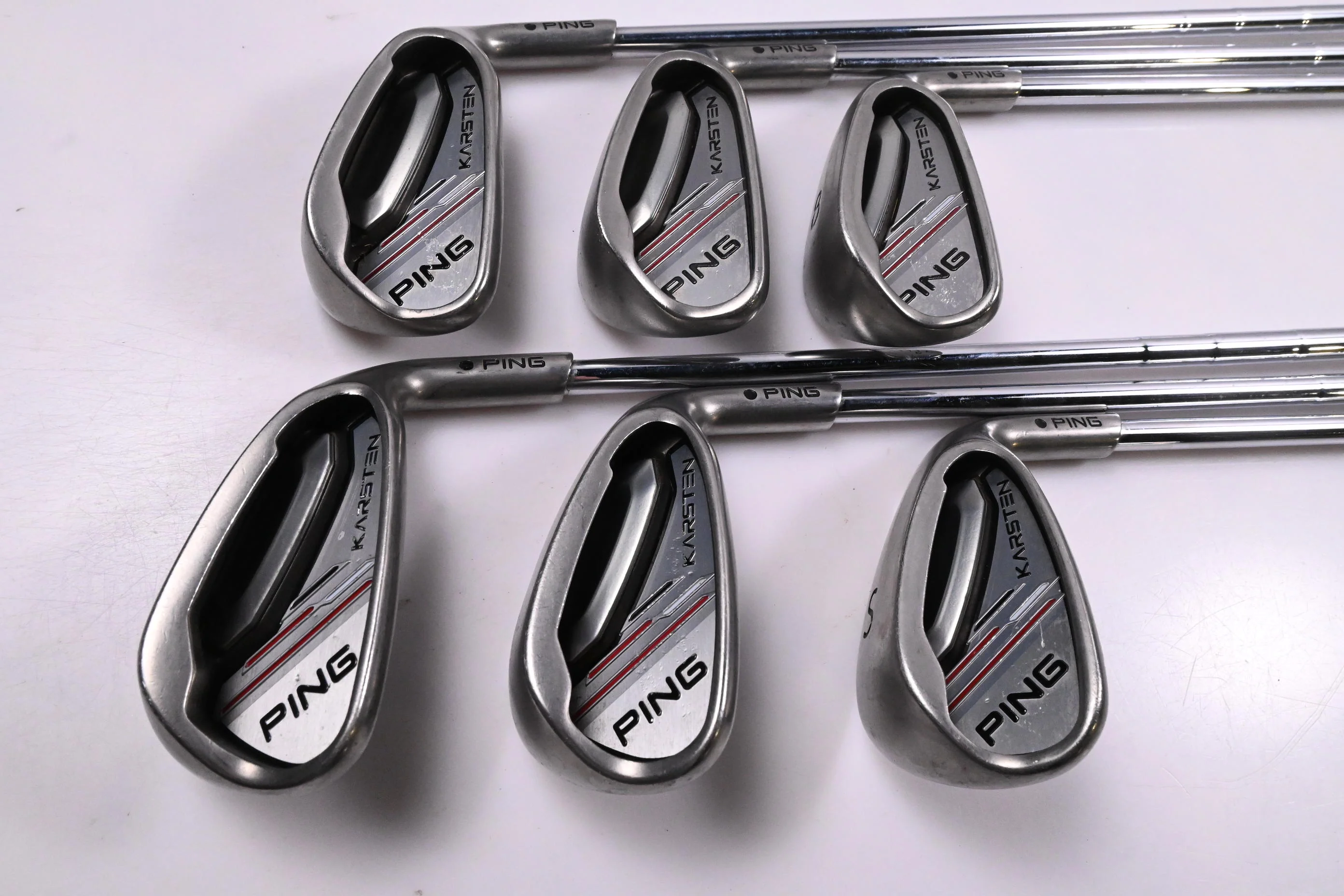 Ping Karsten 2014 Irons / 6-PW+SW / Black Dot / Regular Flex Ping CFS Distance - Image 2