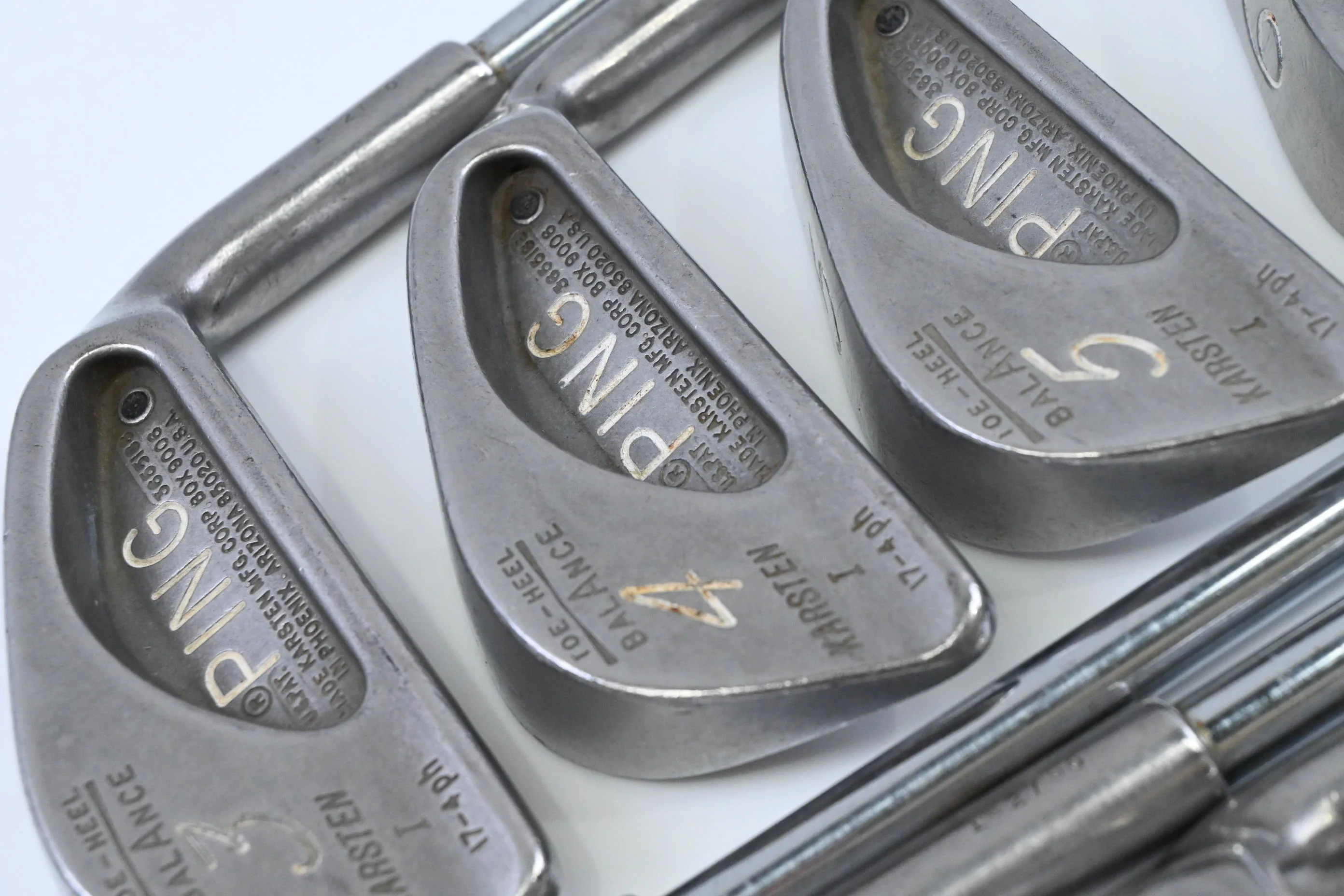 Ping Karsten I Irons / 3-PW+SW / Black Dot / Stiff Flex Ping Karsten Shafts