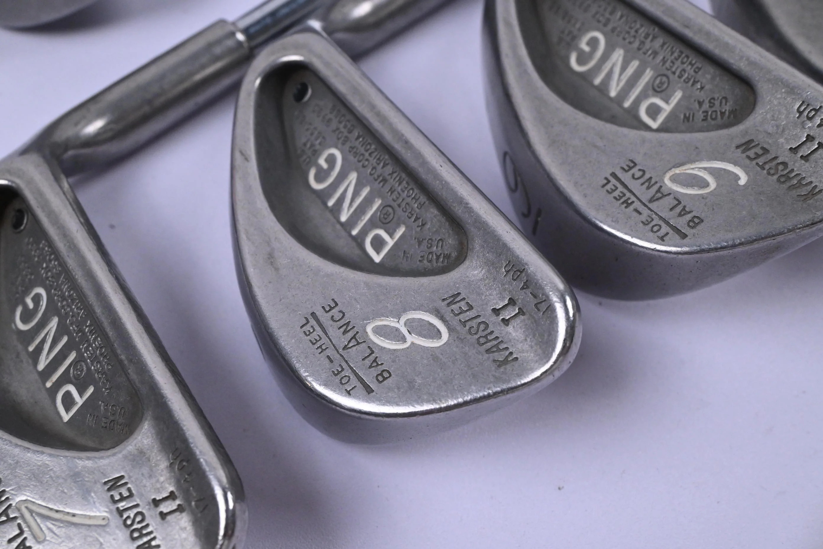 Ping Karsten II Irons / 4-PW / Black Dot / Stiff Flex Ping ZZ Lite Shafts